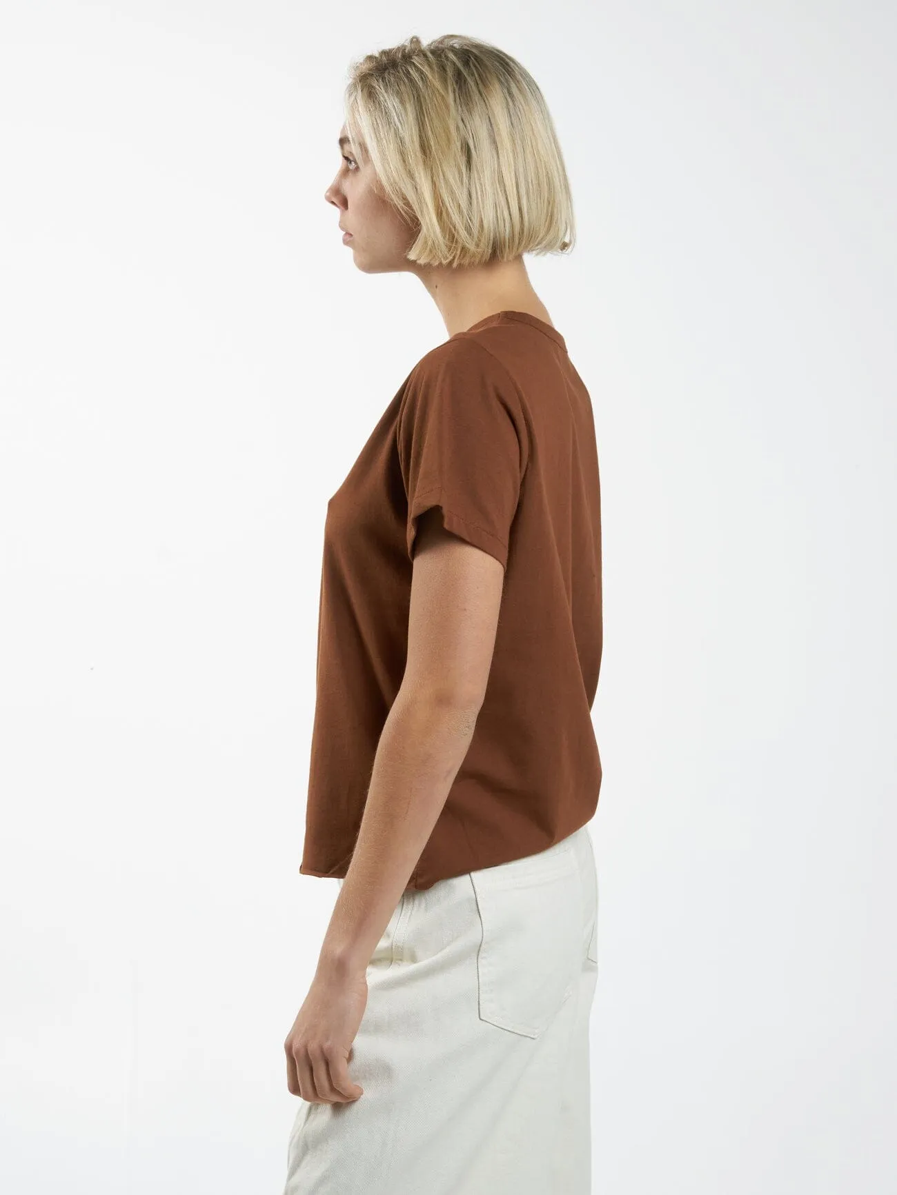 Minimal Thrills Relaxed Tee - Chestnut