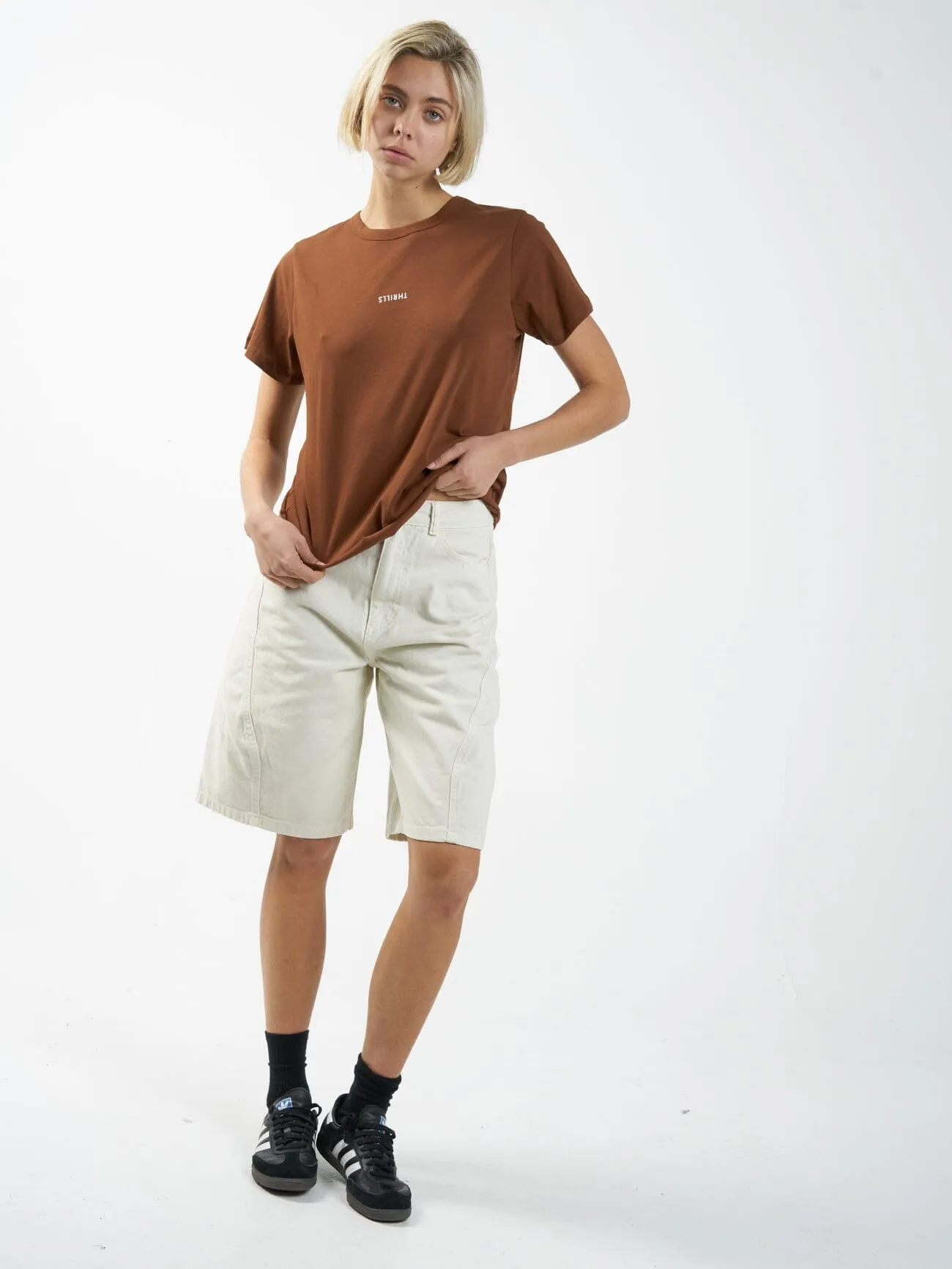 Minimal Thrills Relaxed Tee - Chestnut