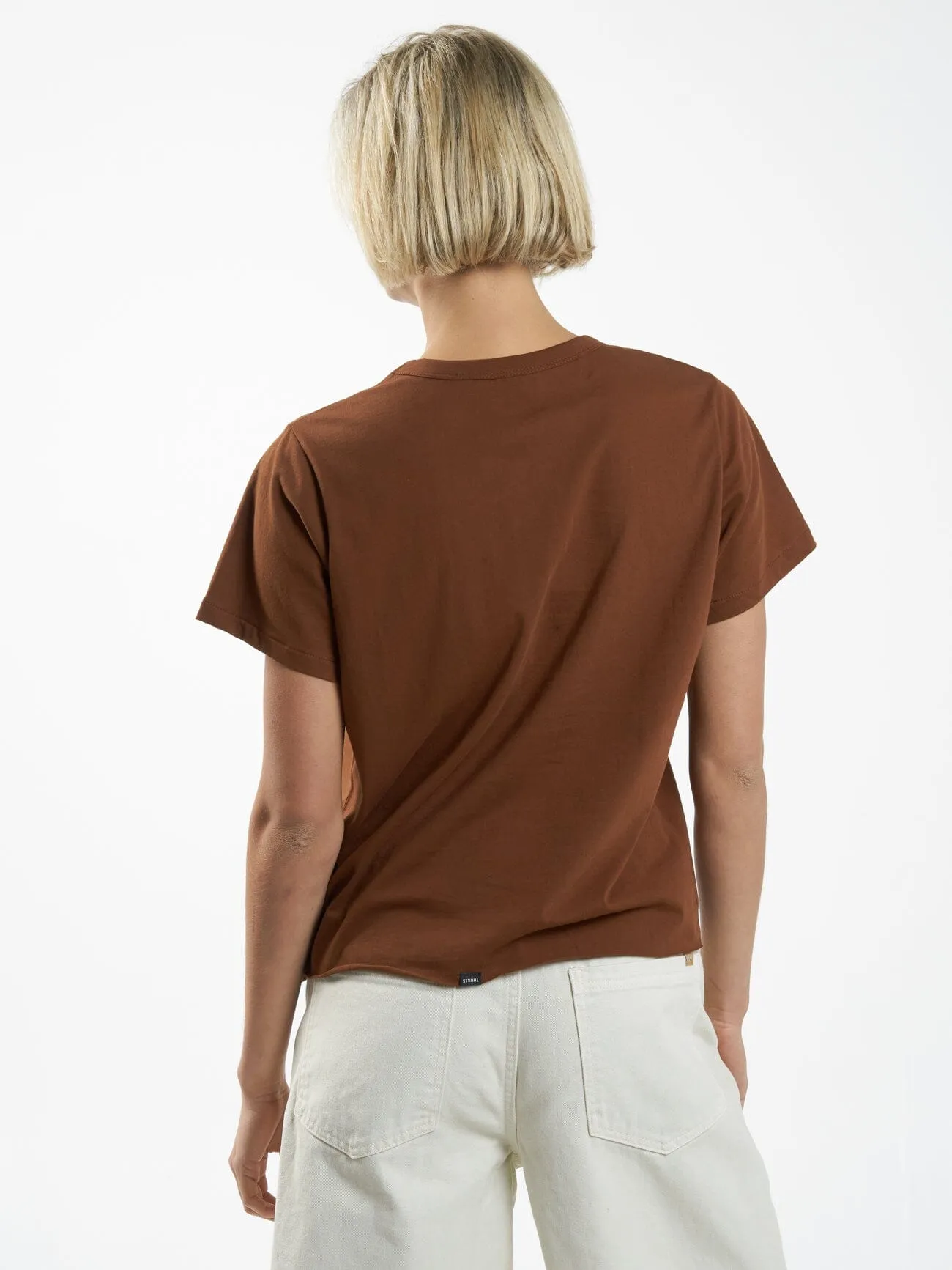 Minimal Thrills Relaxed Tee - Chestnut