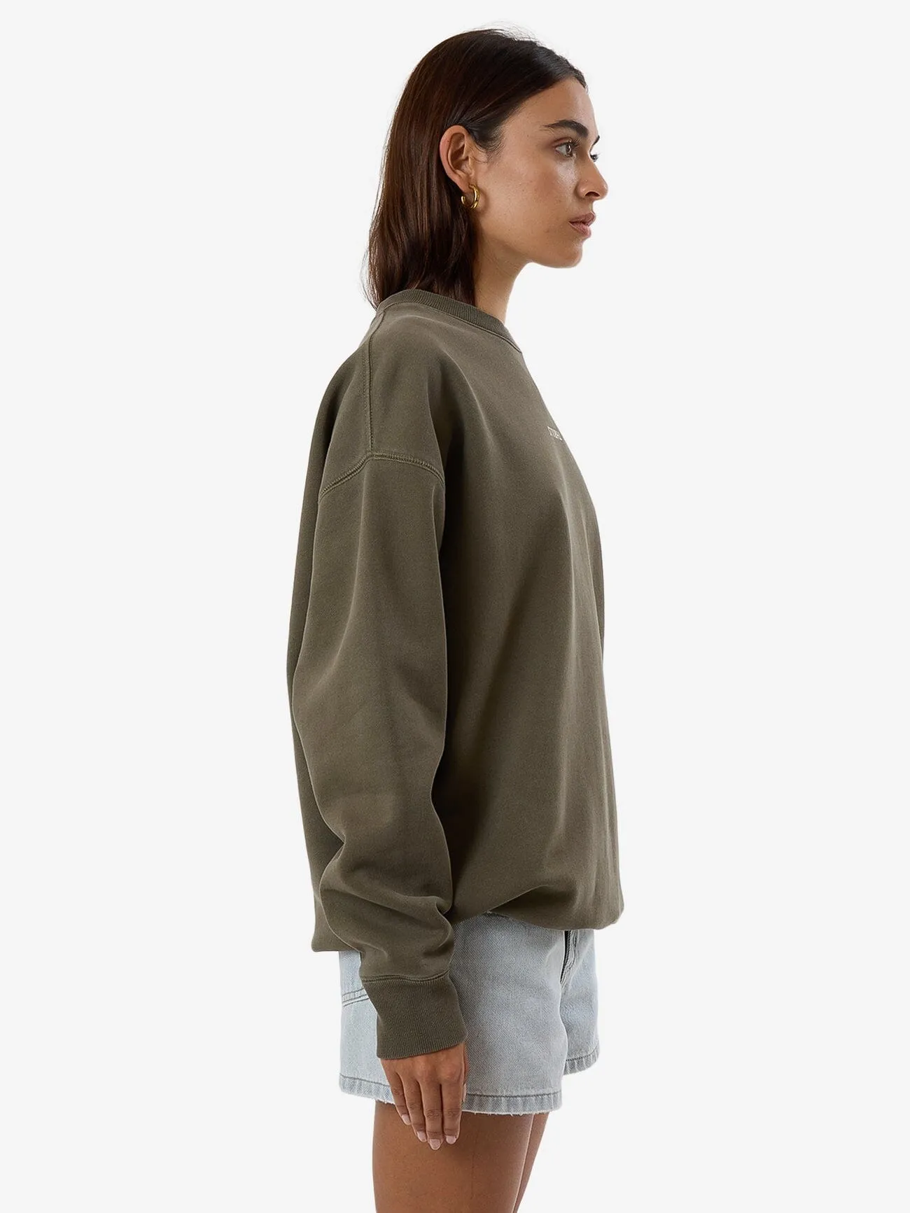 Minimal Thrills Slouch Crew - Tarmac