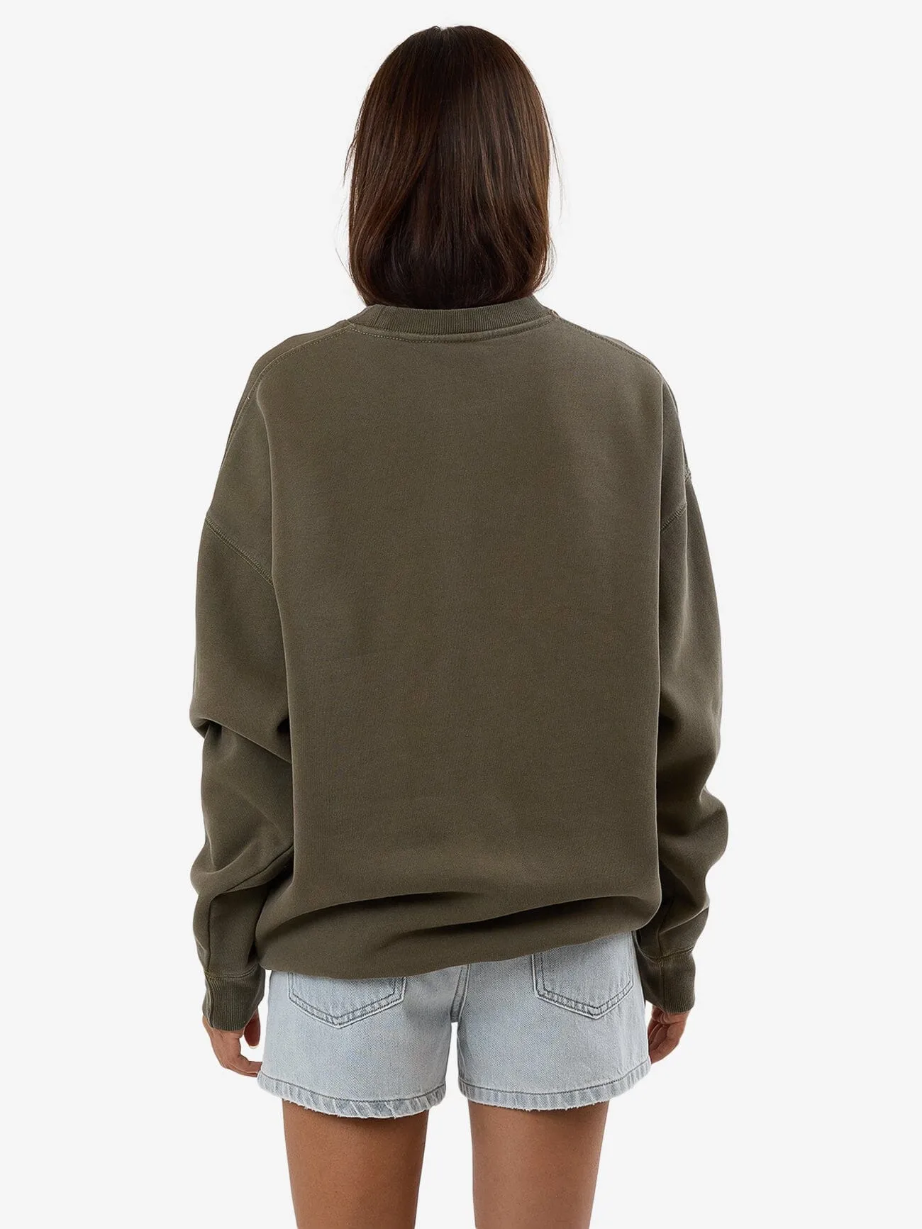 Minimal Thrills Slouch Crew - Tarmac