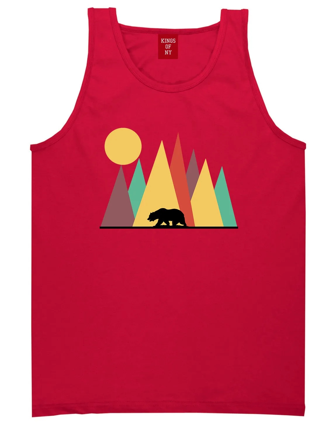 Mountain Bear Outdoor Mens Tank Top T-Shirt