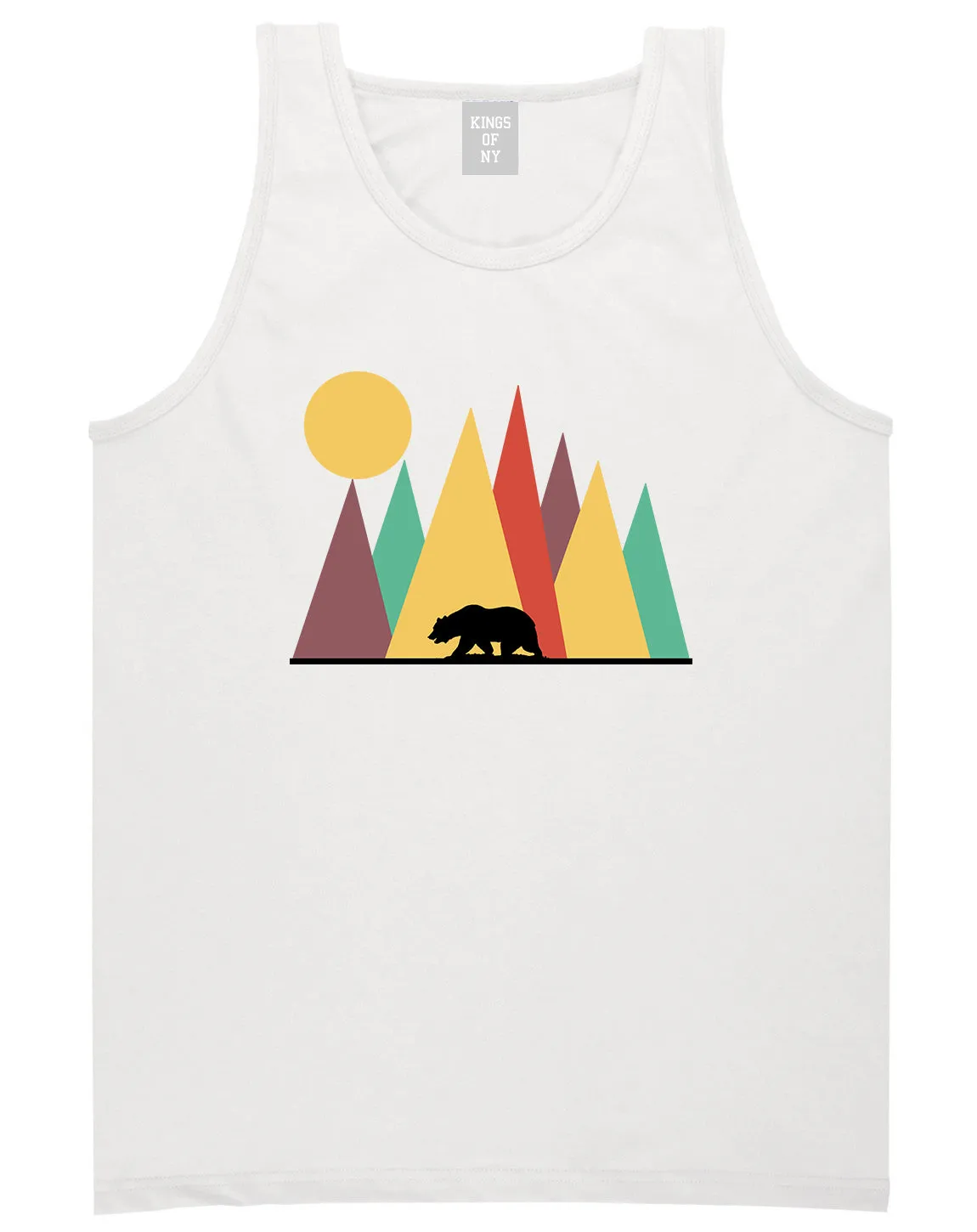 Mountain Bear Outdoor Mens Tank Top T-Shirt