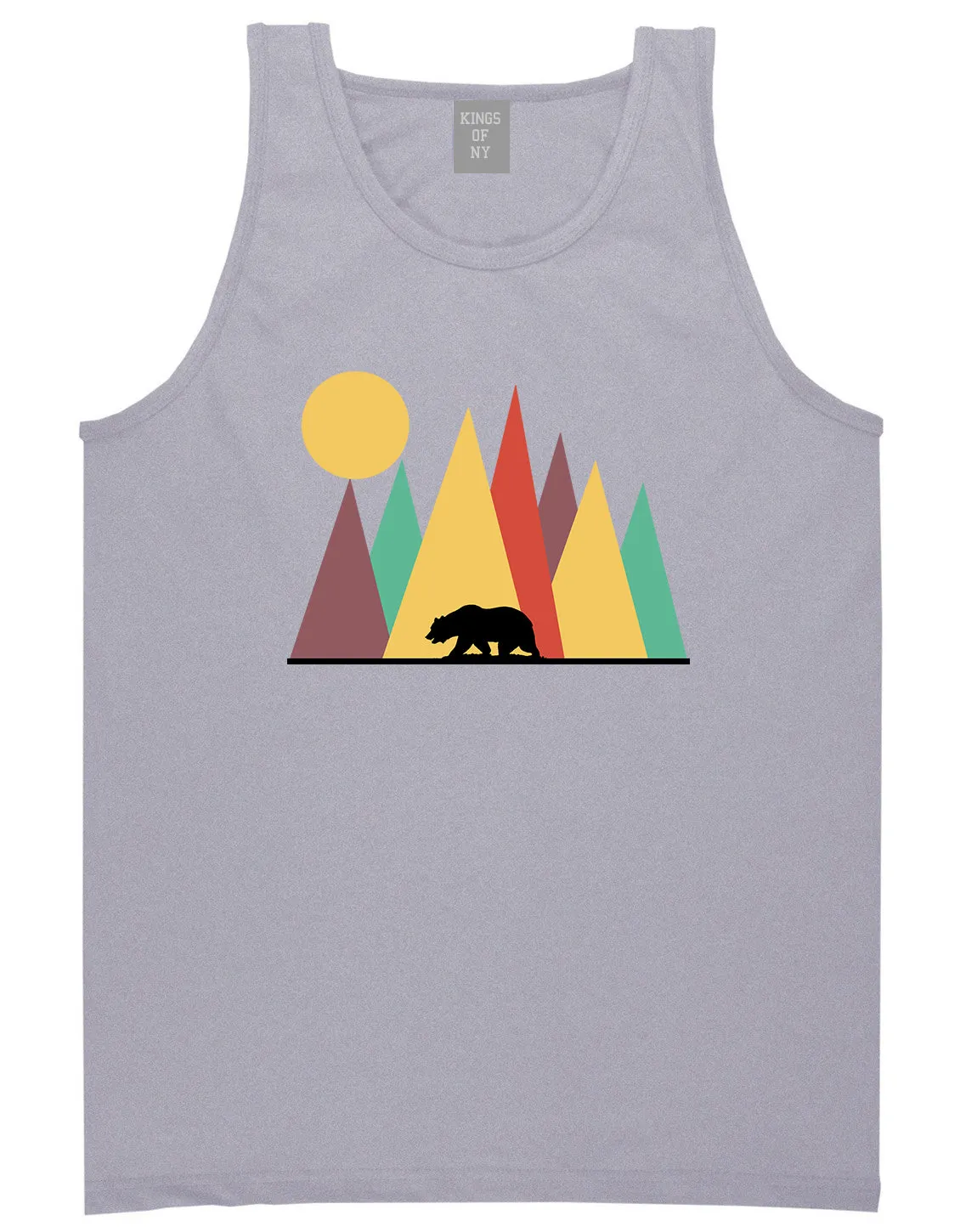 Mountain Bear Outdoor Mens Tank Top T-Shirt