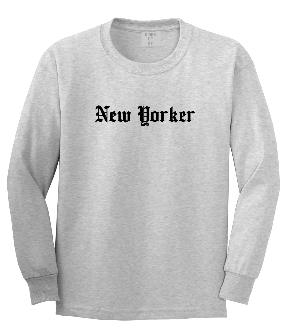 New Yorker Old English Mens Long Sleeve T-Shirt