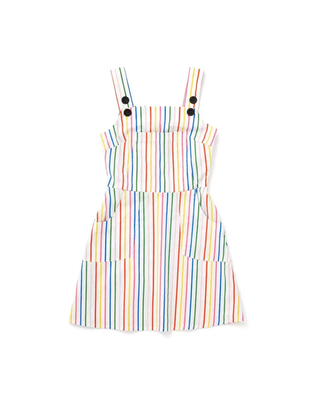 Overall Dress - Rainbow Stripe