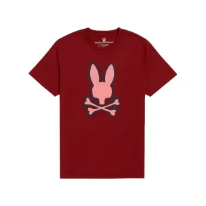 Psycho Bunny Bennett Graphic Tee in Mulled Wine