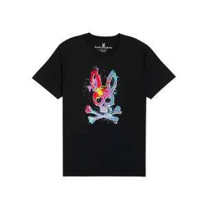 Psycho Bunny Parker Graphic Tee in Black