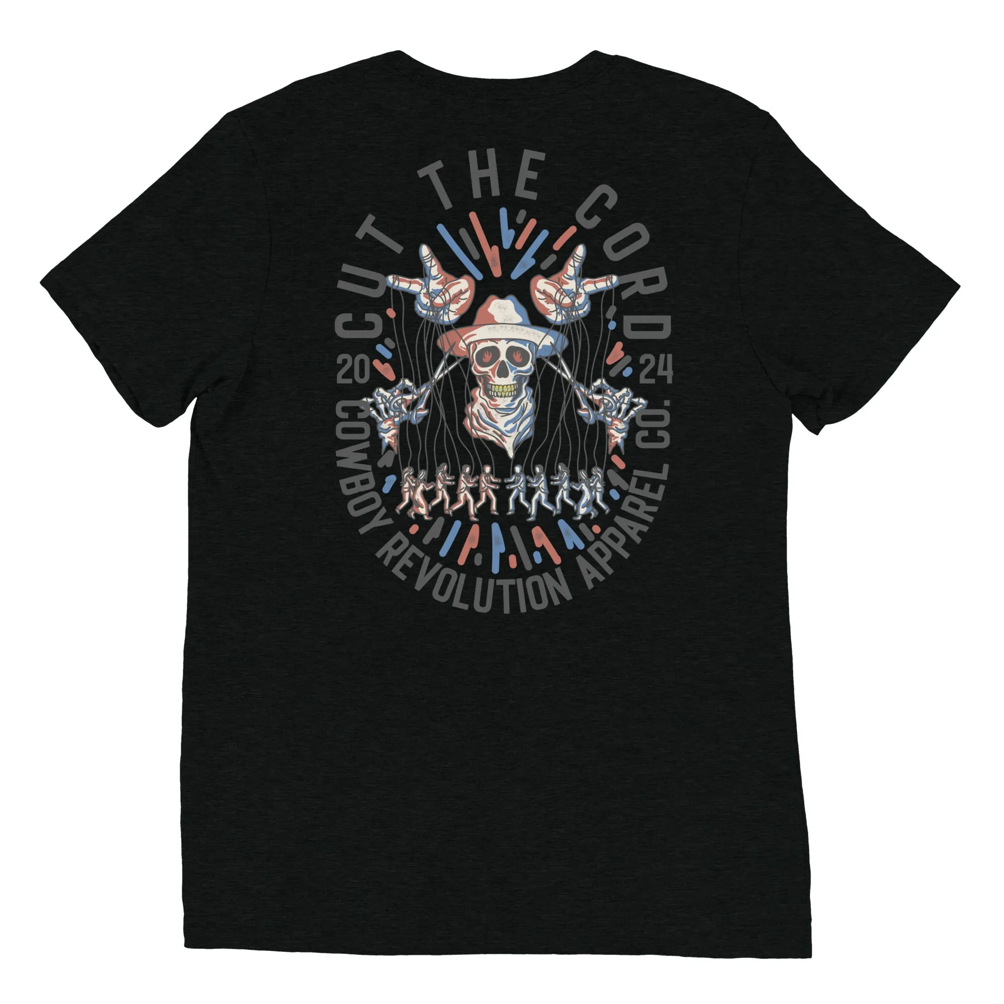 "Cut The Cord" Cowboy Revolution Short Sleeve Tri-Blend Tee