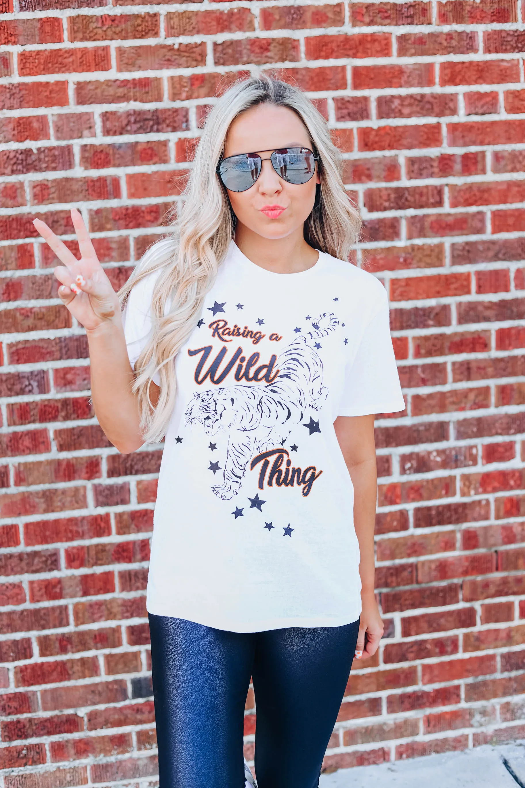 Raising A Wild Thing Graphic Tee - White