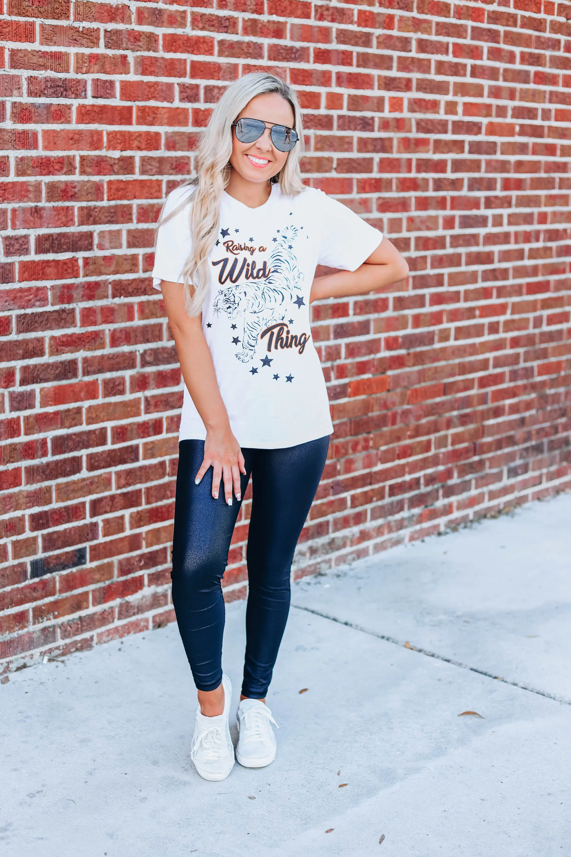 Raising A Wild Thing Graphic Tee - White