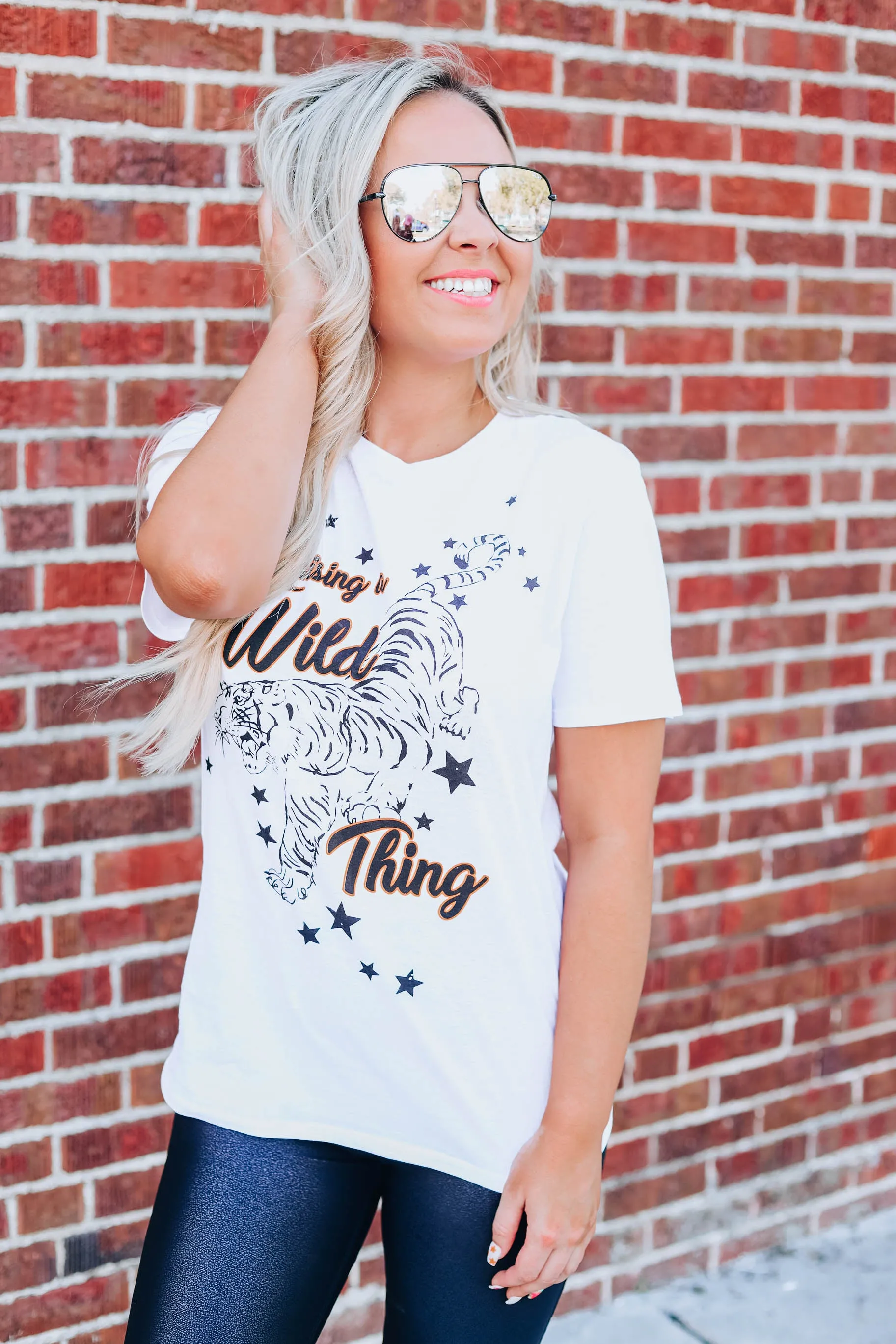 Raising A Wild Thing Graphic Tee - White