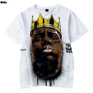 Rapper Biggie Kids Tee Shirt - White