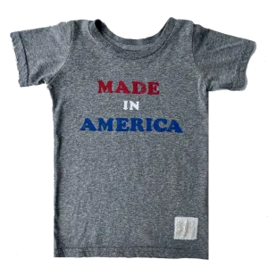 Retro Brand - Made in America Tee in Heather Grey