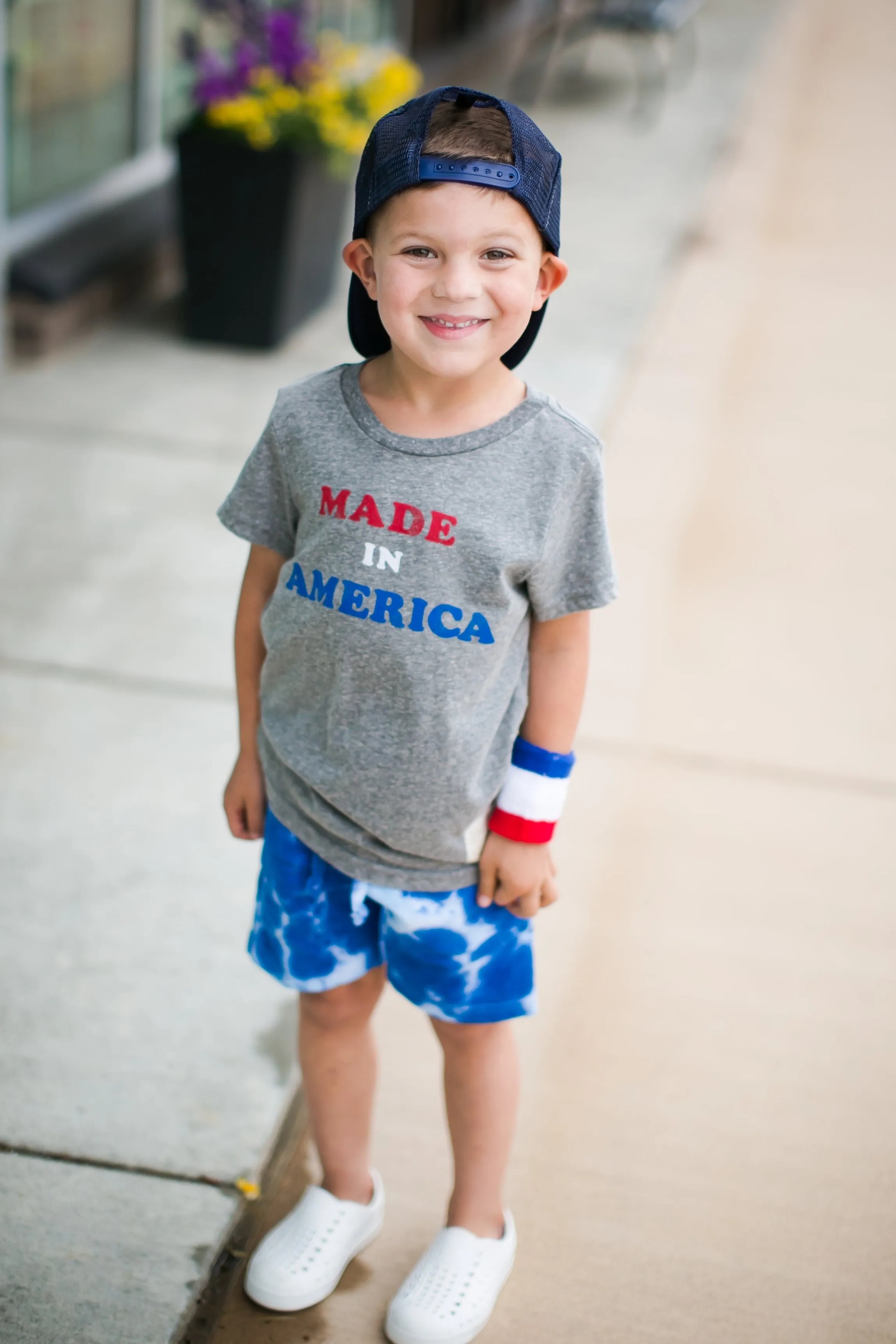 Retro Brand - Made in America Tee in Heather Grey