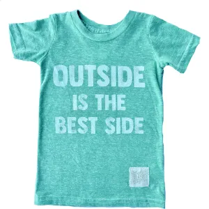 Retro Brand - Outside is the Best Side Tee in Green