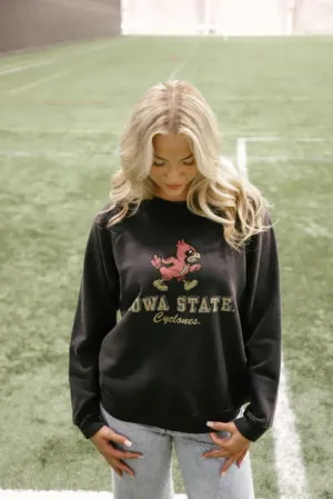 Retro Brand x Blond Genius - ISU Cyclones Sweatshirt in Black