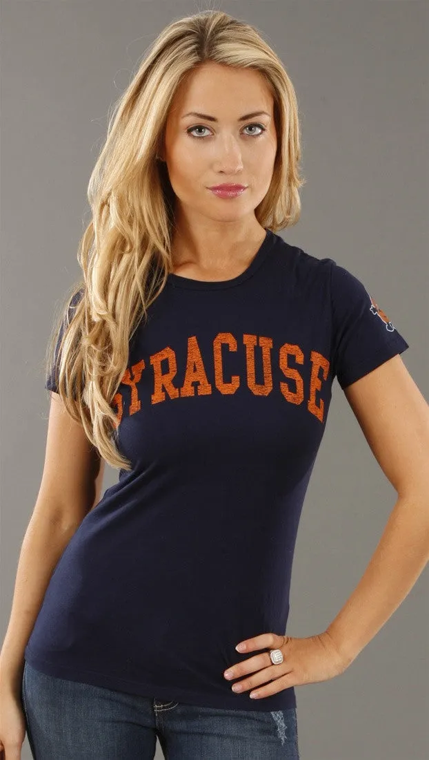 Retro Sport Syracuse Orangemen Washed Crew Tee