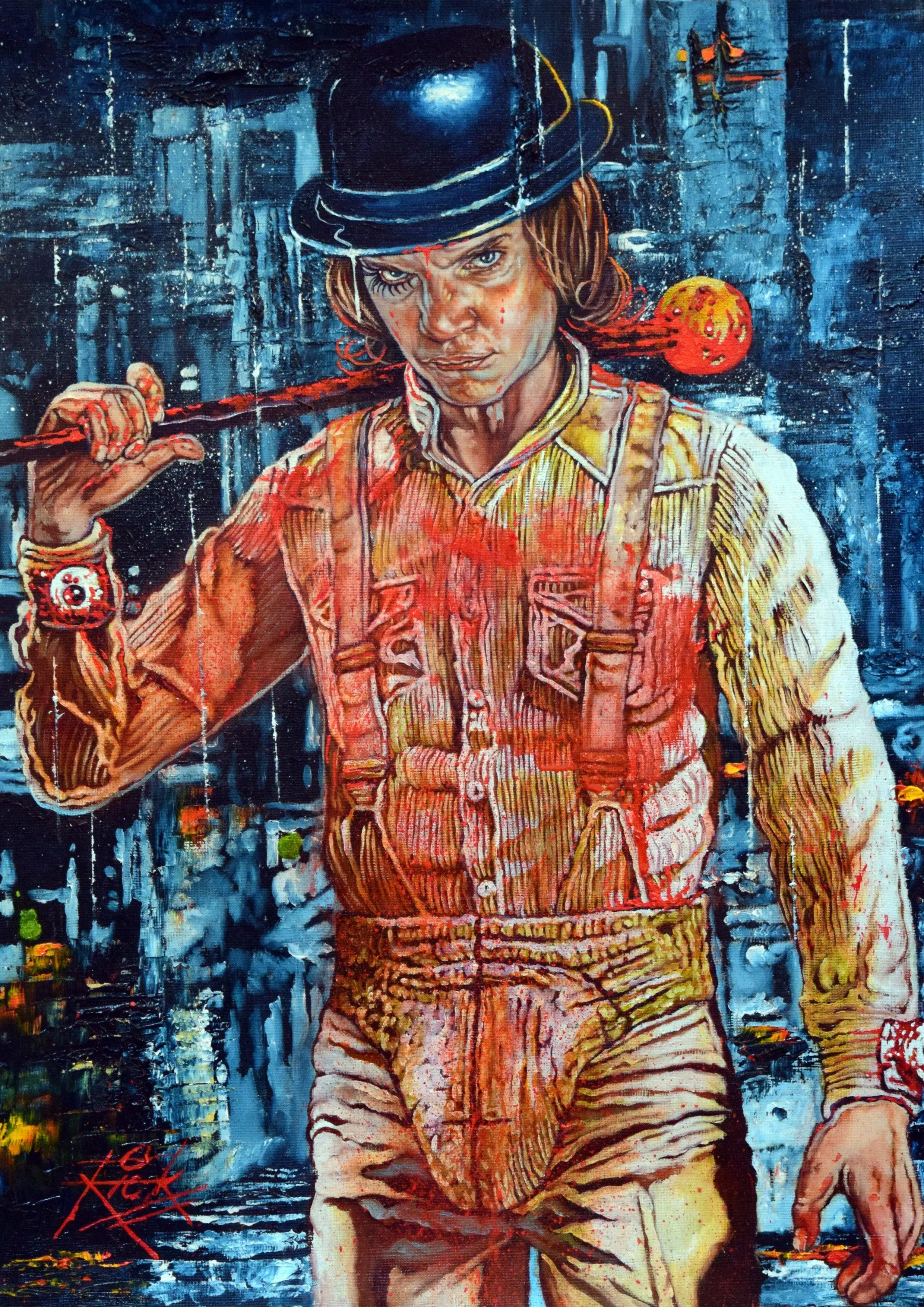 Rick Melton - A Clockwork Orange - Classic Movie Horror - Horror Movie Art Print