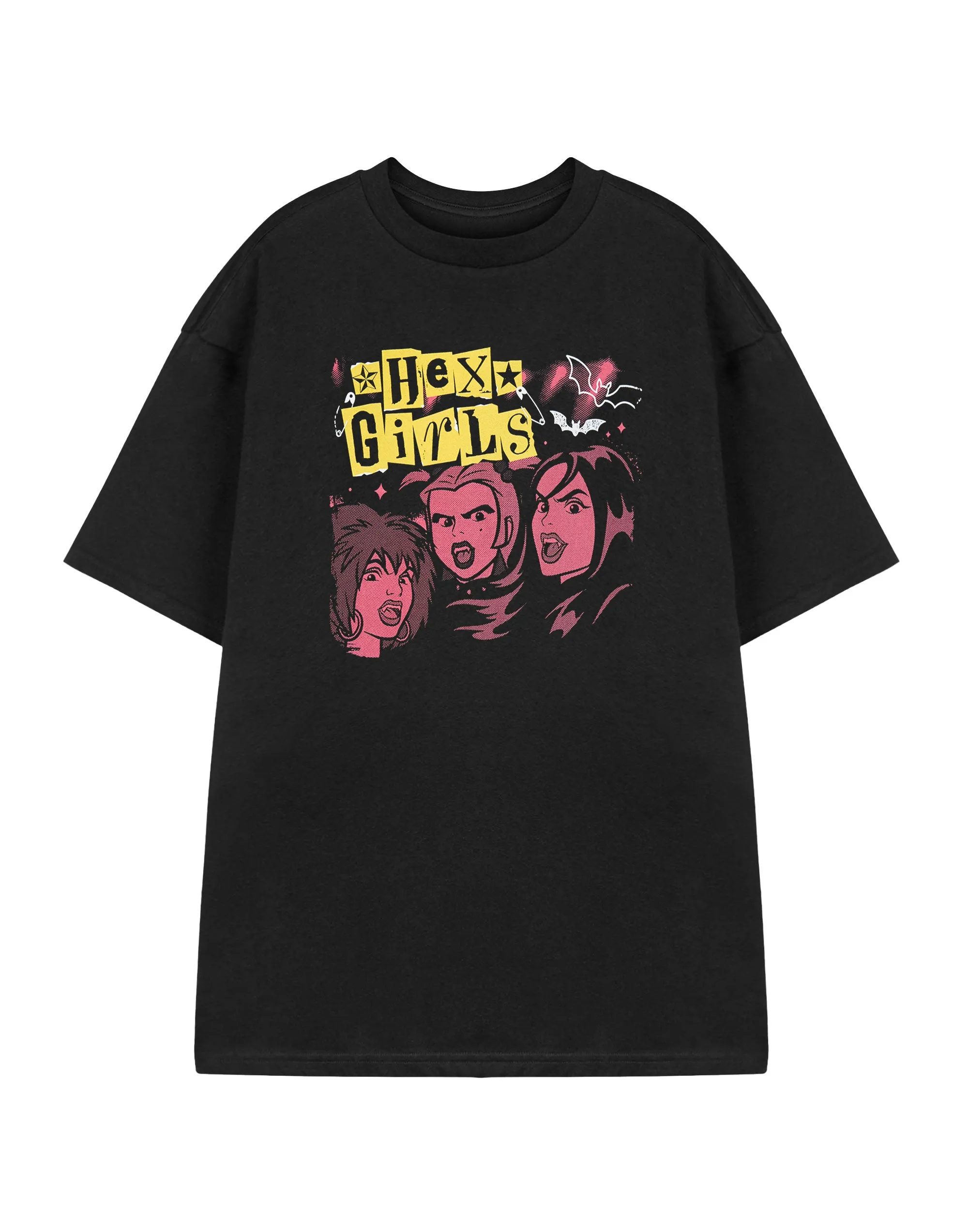 Scooby Doo Hex Girls Punk Womens Black Short Sleeved T-Shirt