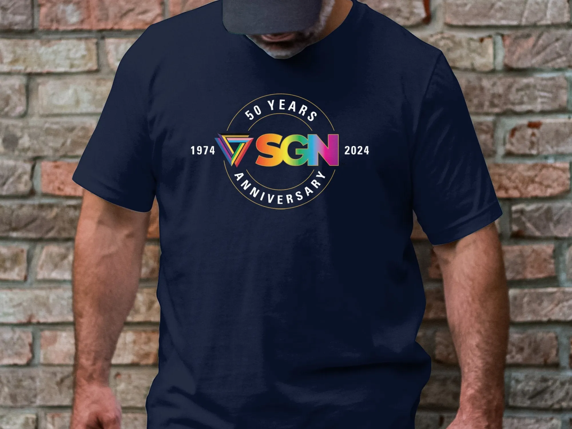 Seattle Gay News 50th Anniversary T-Shirt, SGN Rainbow 1974-2024 Celebration Shirt