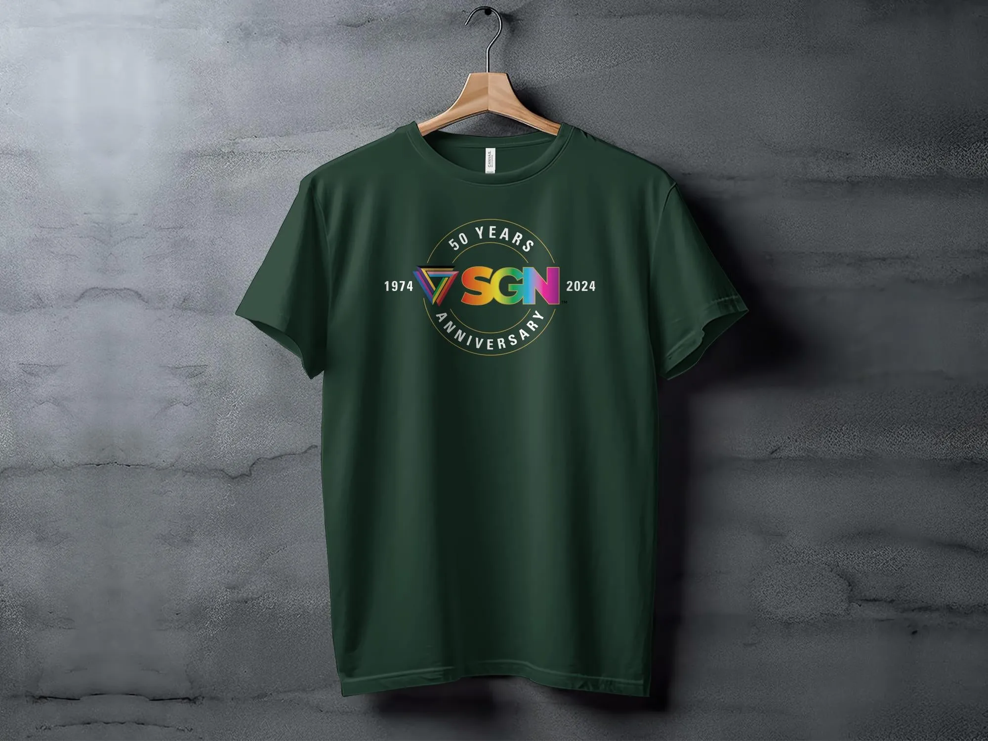 Seattle Gay News 50th Anniversary T-Shirt, SGN Rainbow 1974-2024 Celebration Shirt