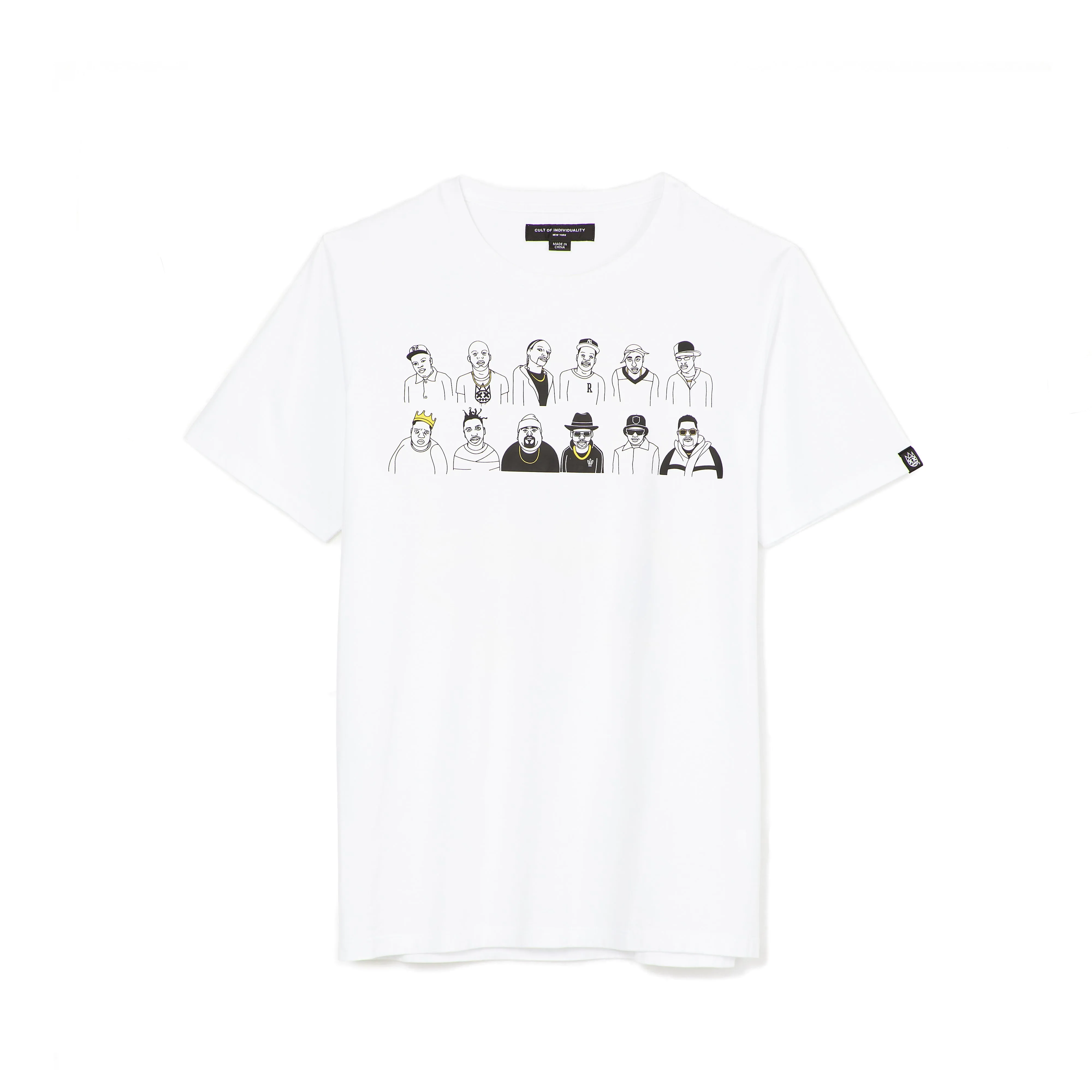 SHORT SLEEVE CREW NECK TEE "50 YEARS" IN WHITE