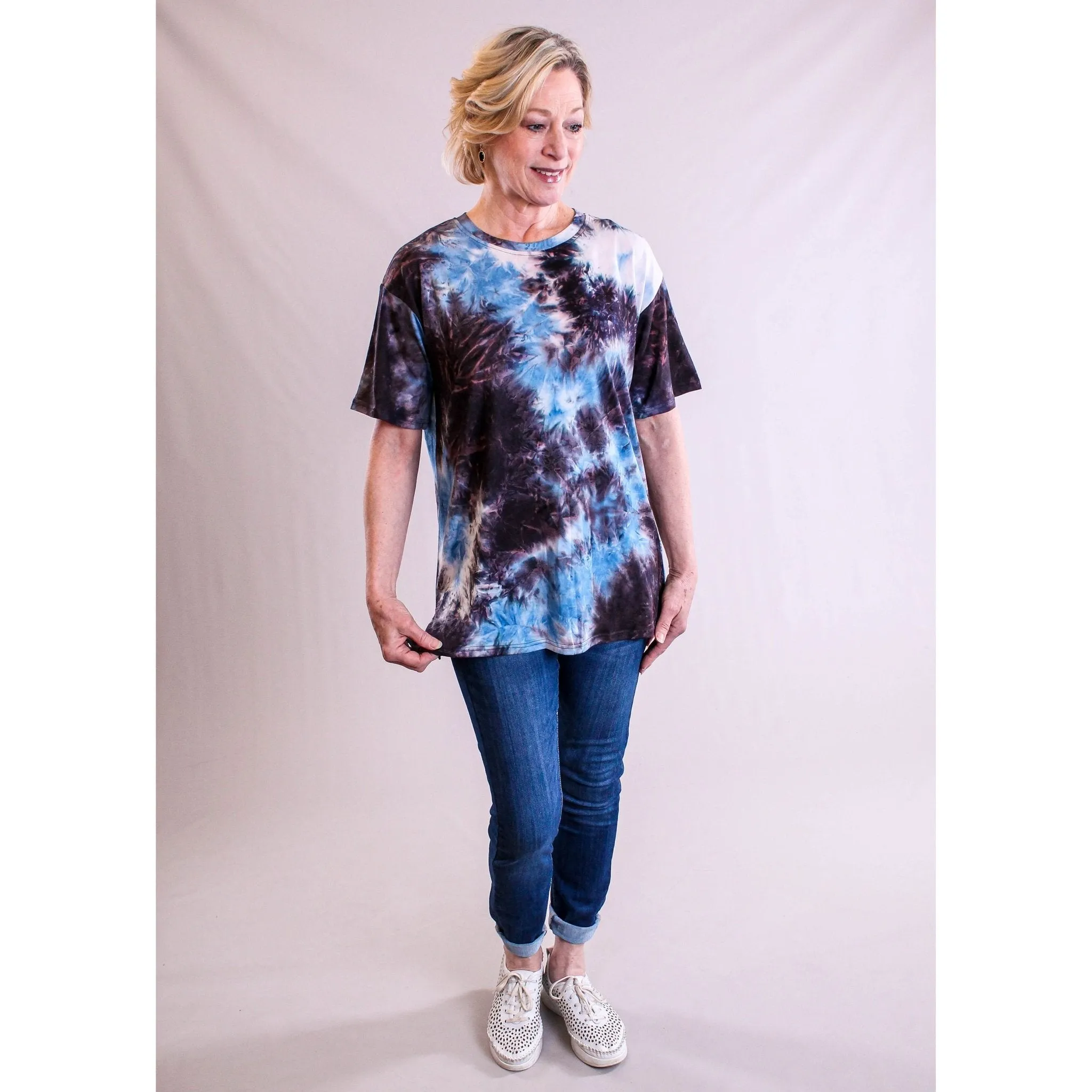 Short Sleeve Tie Dye Top