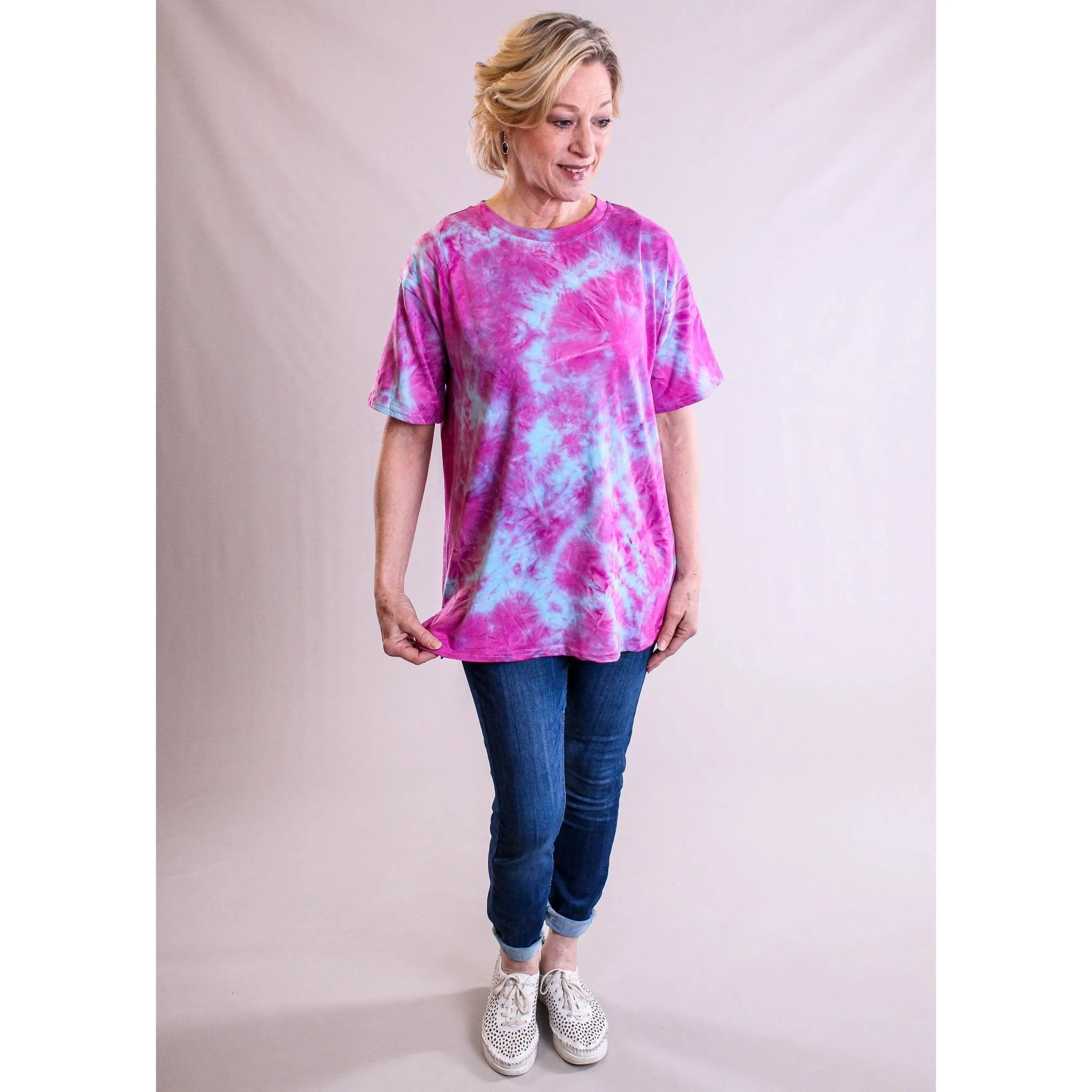 Short Sleeve Tie Dye Top