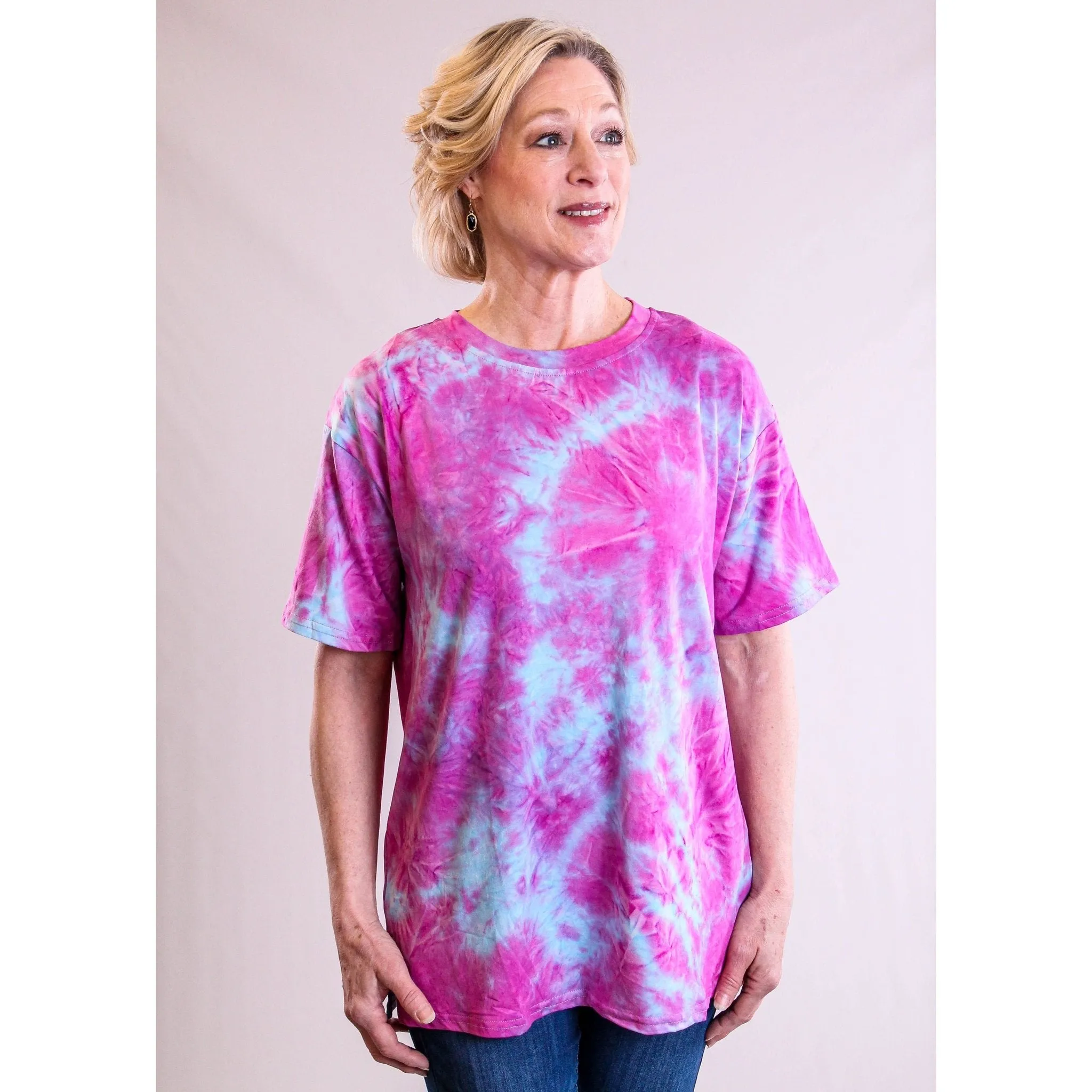 Short Sleeve Tie Dye Top