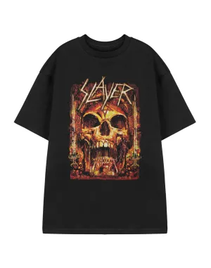 Slayer Skull Mens Black Short Sleeved T-Shirt