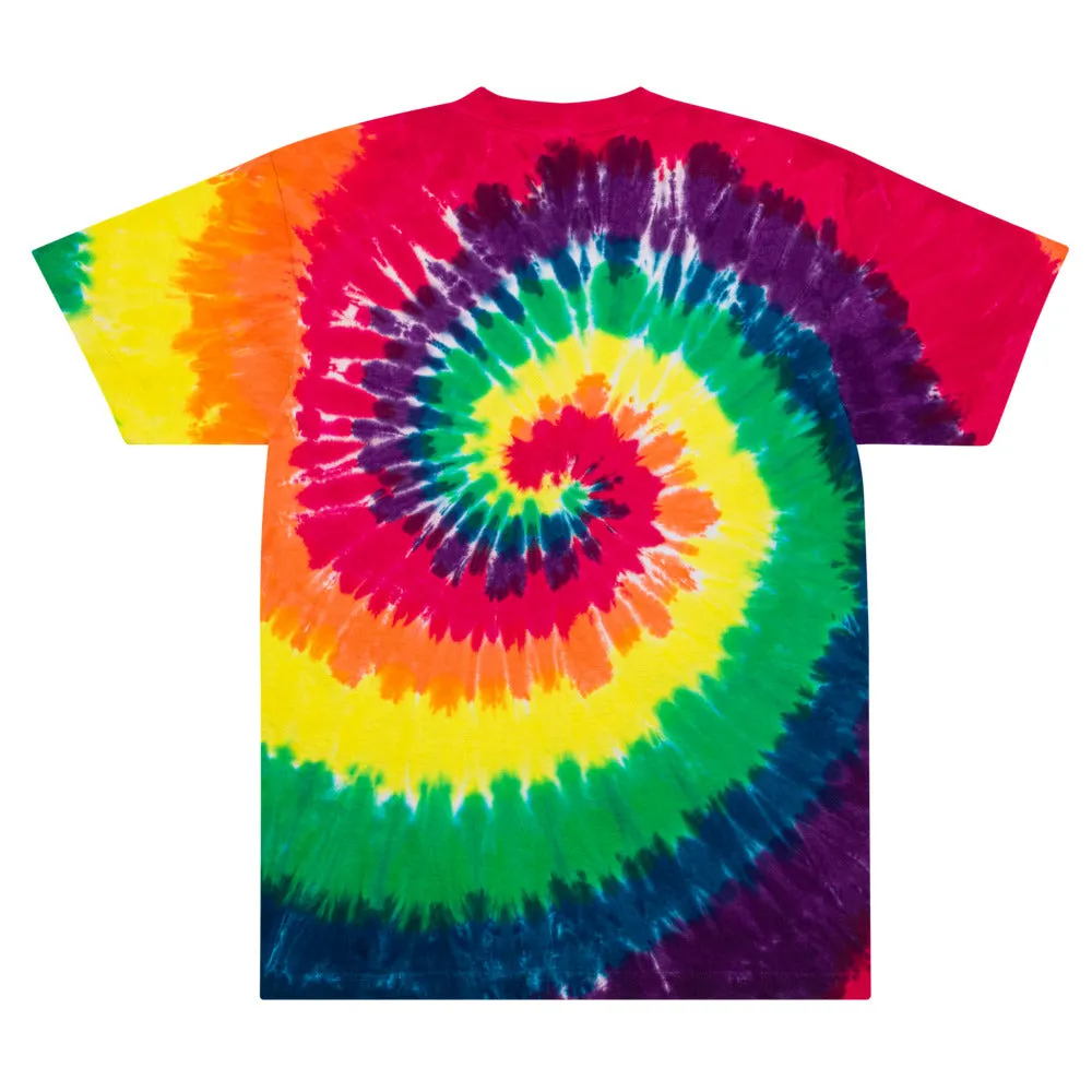 Sons of Arthritis Oversized tie-dye Embroidered Just Keep Ridin' t-shirt