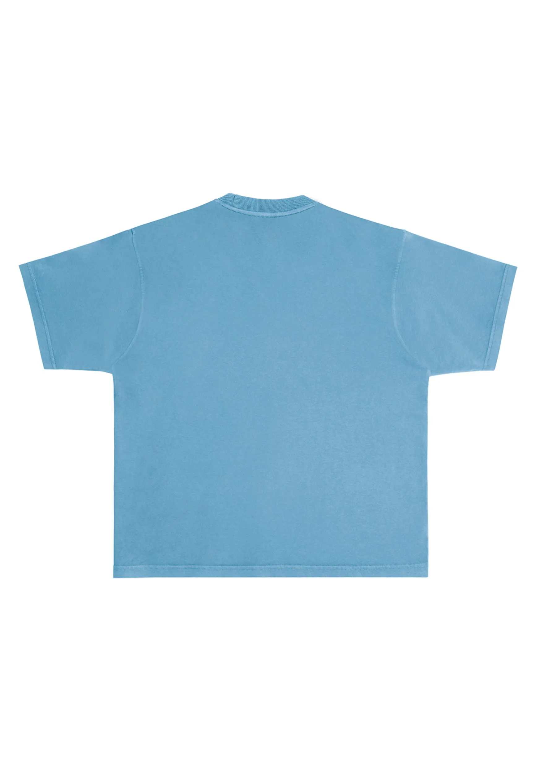 Streetwear Heavyweight Short Sleeve Tee - Pebble Blue