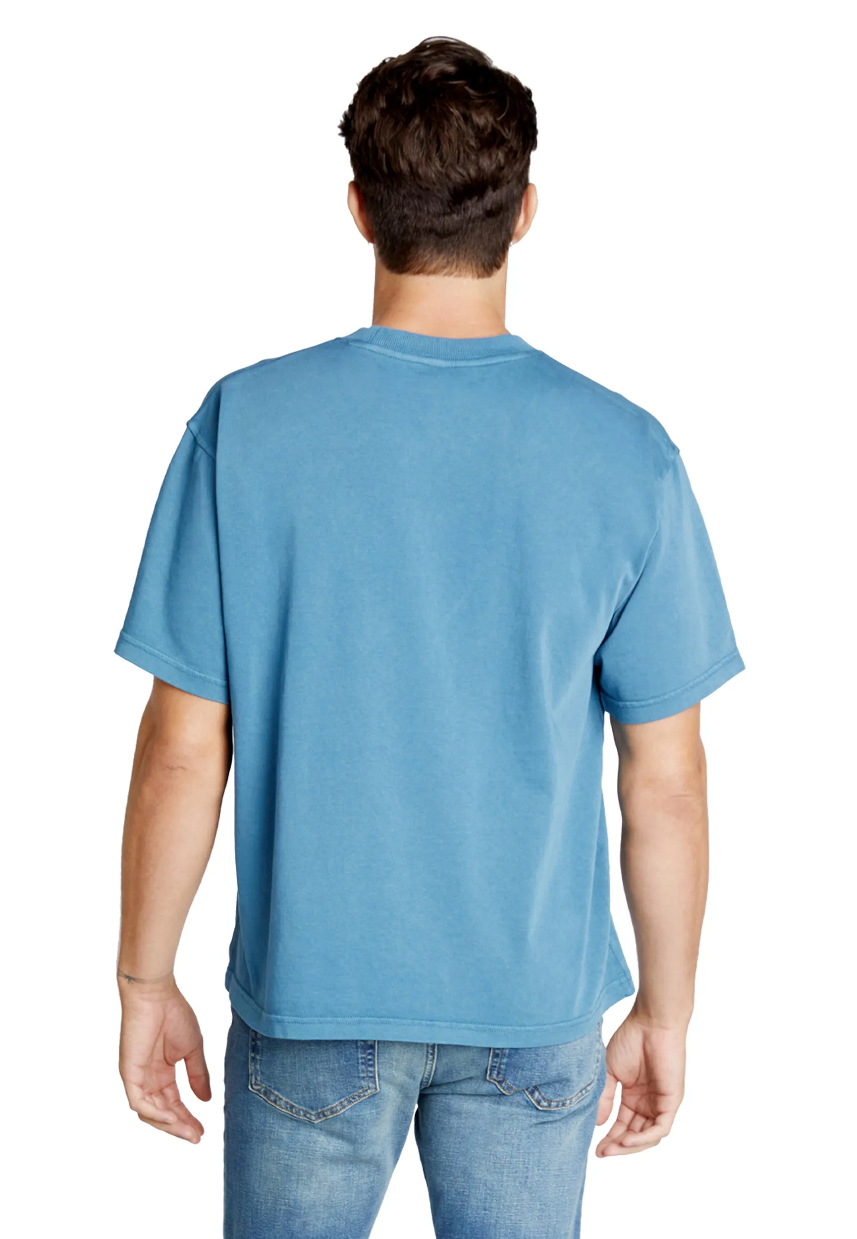 Streetwear Heavyweight Short Sleeve Tee - Pebble Blue