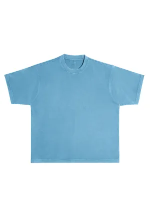 Streetwear Heavyweight Short Sleeve Tee - Pebble Blue