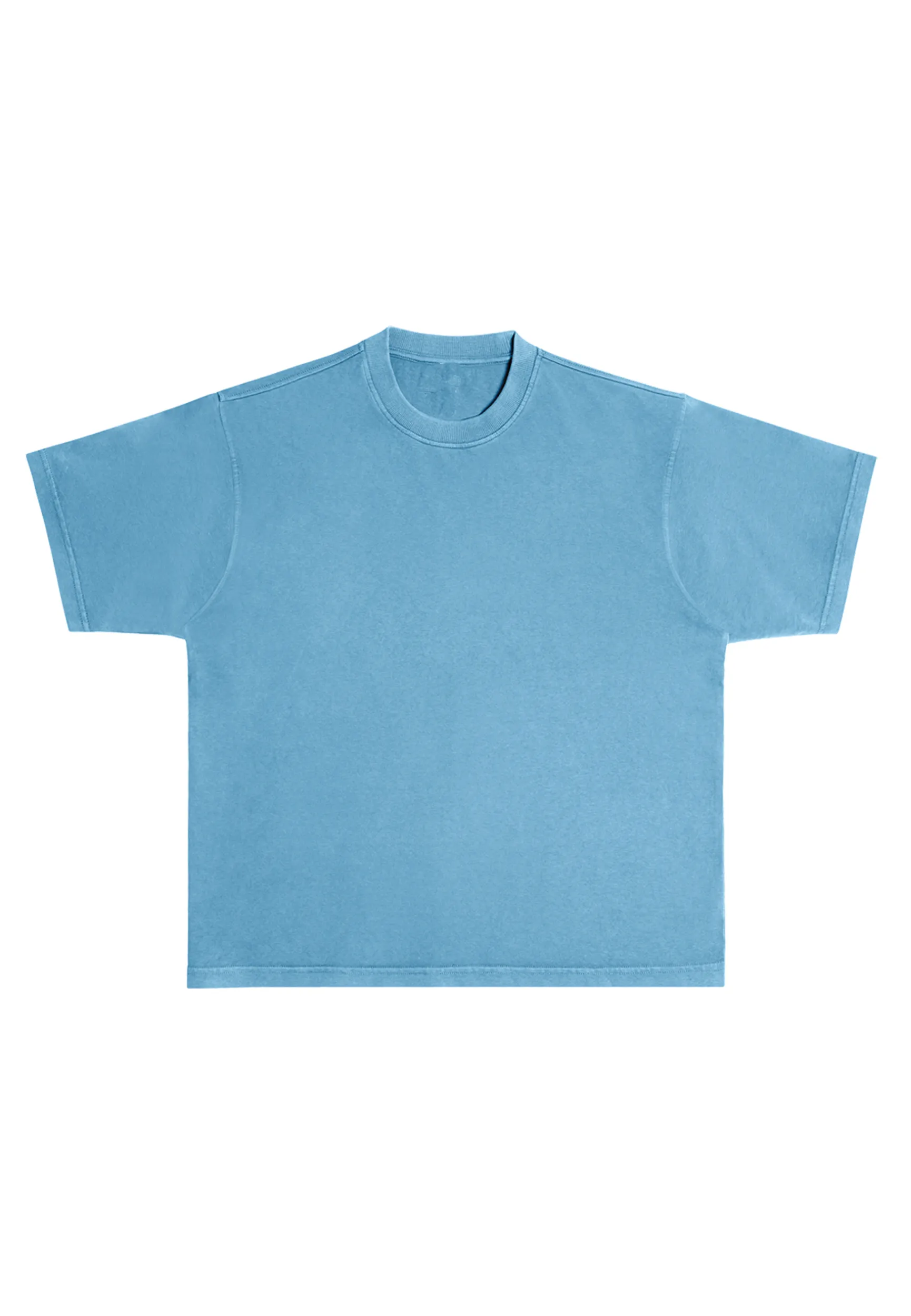 Streetwear Heavyweight Short Sleeve Tee - Pebble Blue