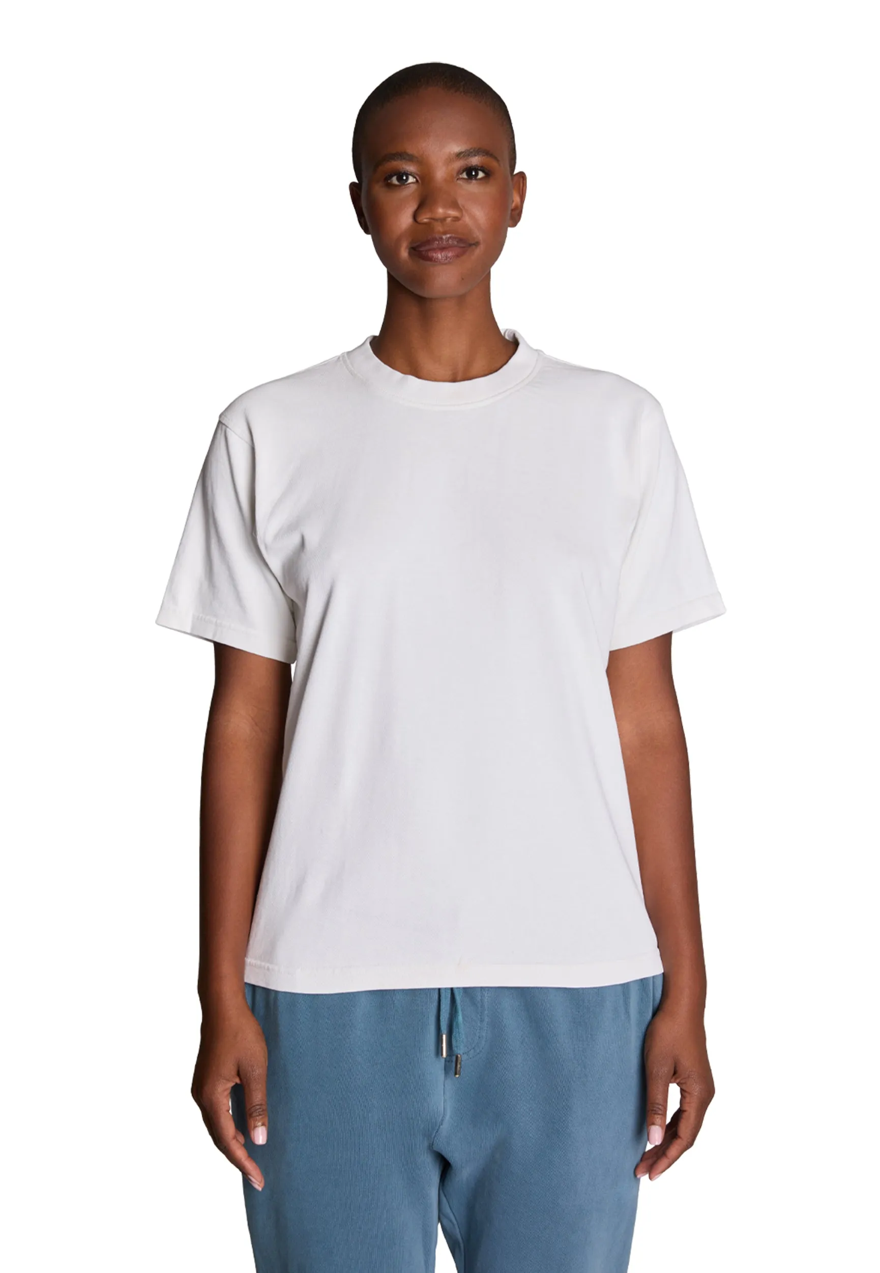 Streetwear Heavyweight Women Short Sleeve - White