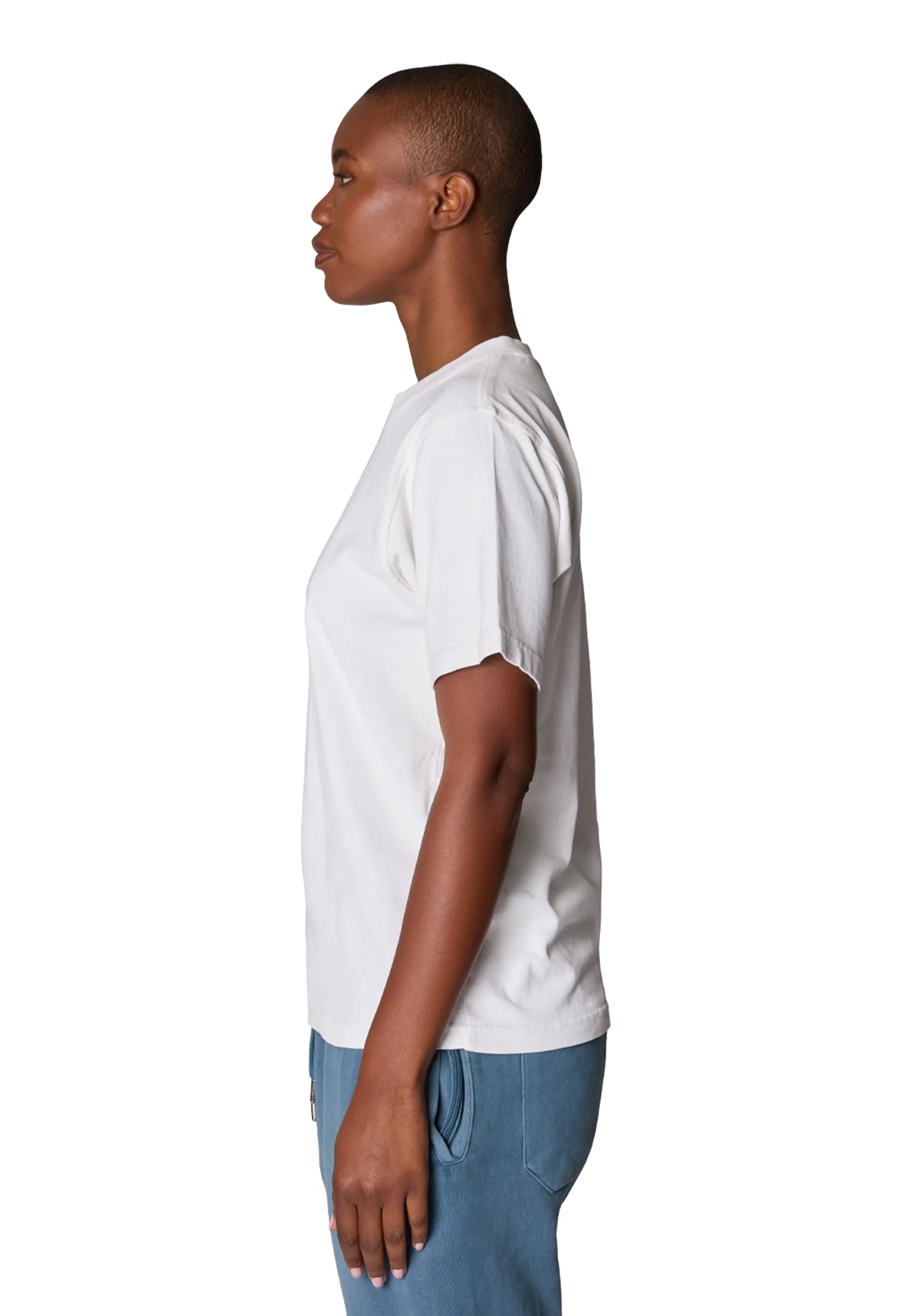 Streetwear Heavyweight Women Short Sleeve - White