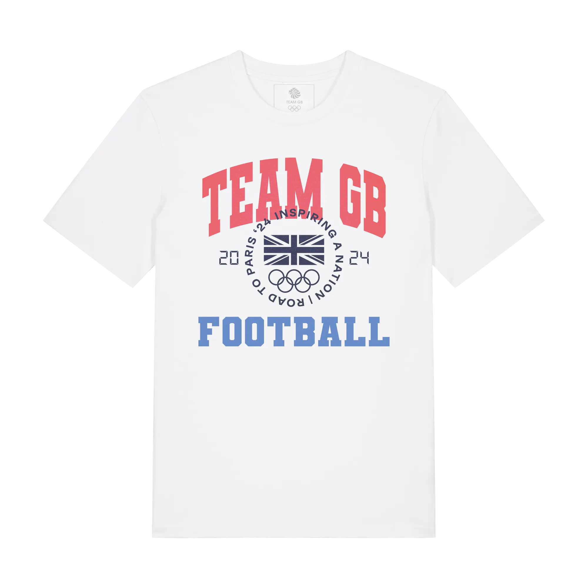 Team GB Football Varsity White T-Shirt