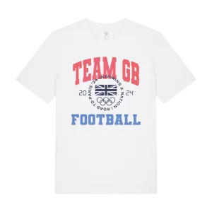 Team GB Football Varsity White T-Shirt