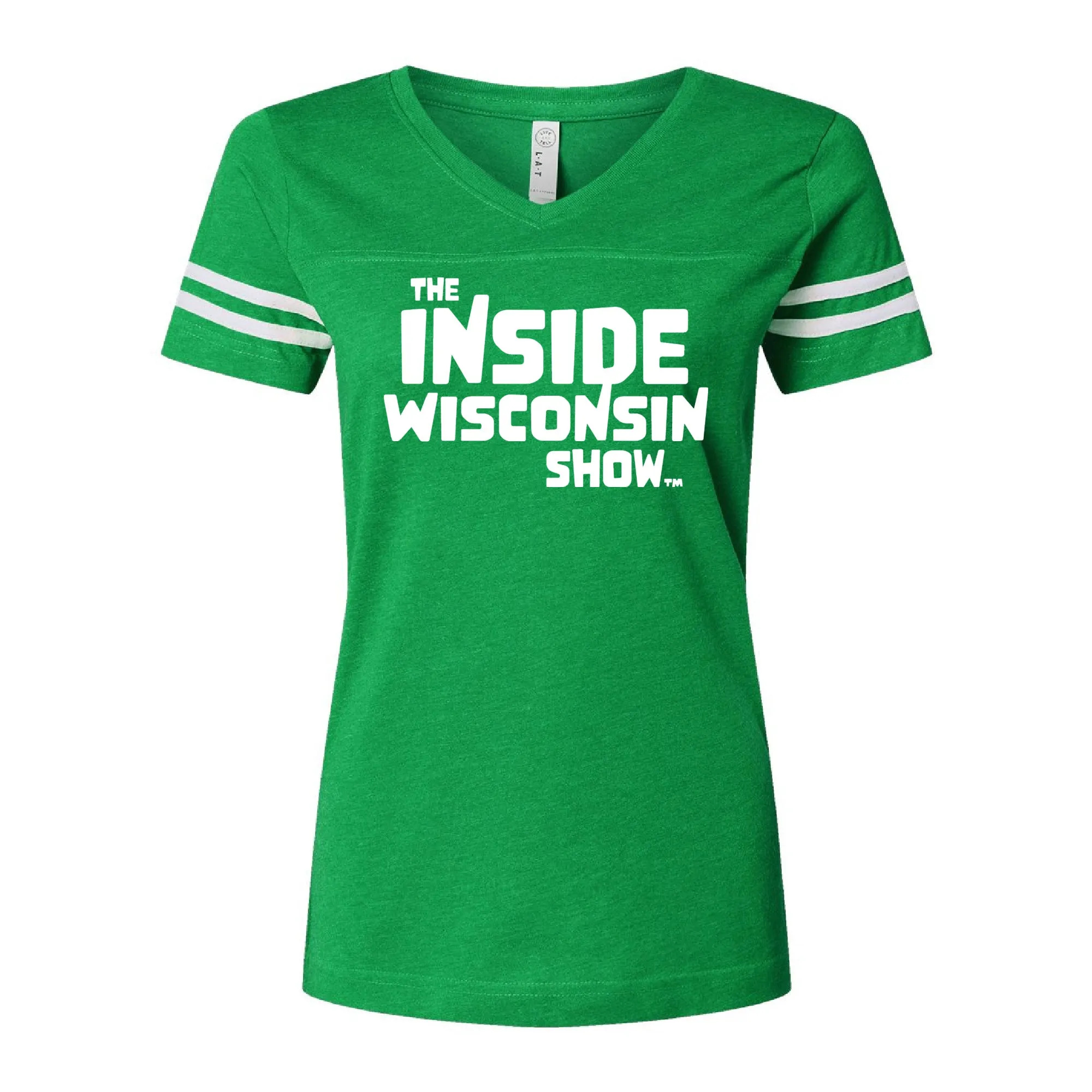 The Inside Wisconsin Show Logo - Ladies Cut Football Tee