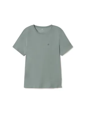 The Organic Cotton Tee - Lead Blue