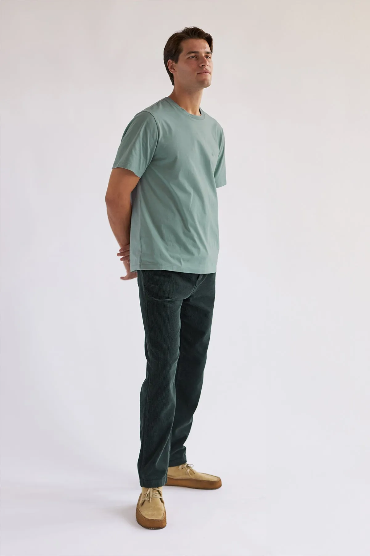 The Organic Cotton Tee - Lead Blue