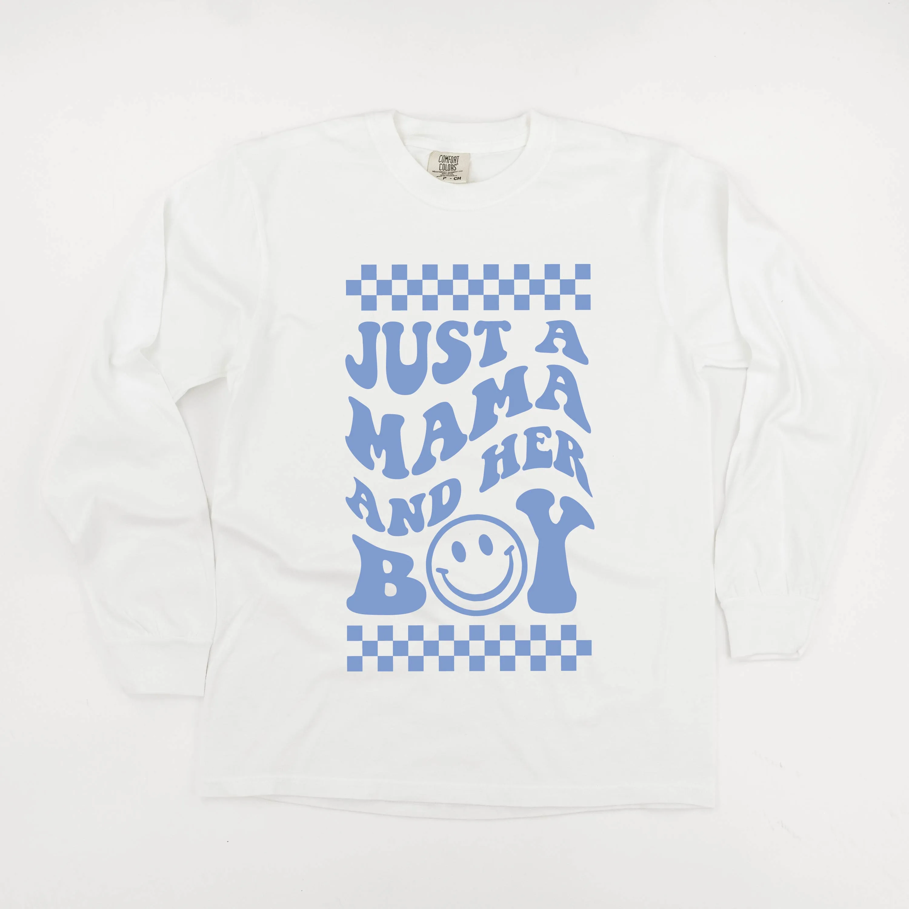 THE RETRO EDIT - Just a Mama and Her Boy (Singular) - LONG SLEEVE COMFORT COLORS TEE