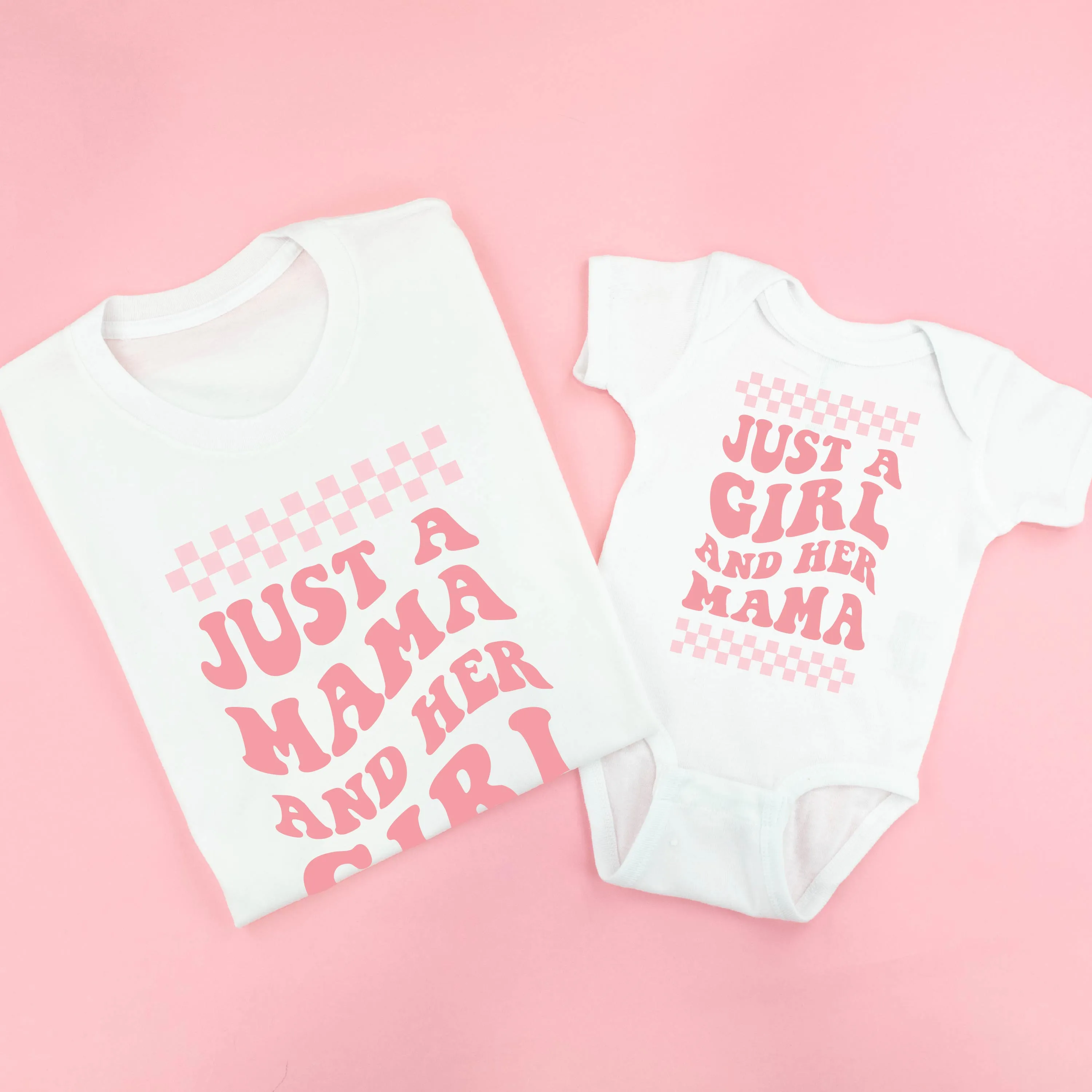 THE RETRO EDIT - Just a Mama and Her Girl (Singular) / Just a Girl and Her Mama - Set of 2 Shirts