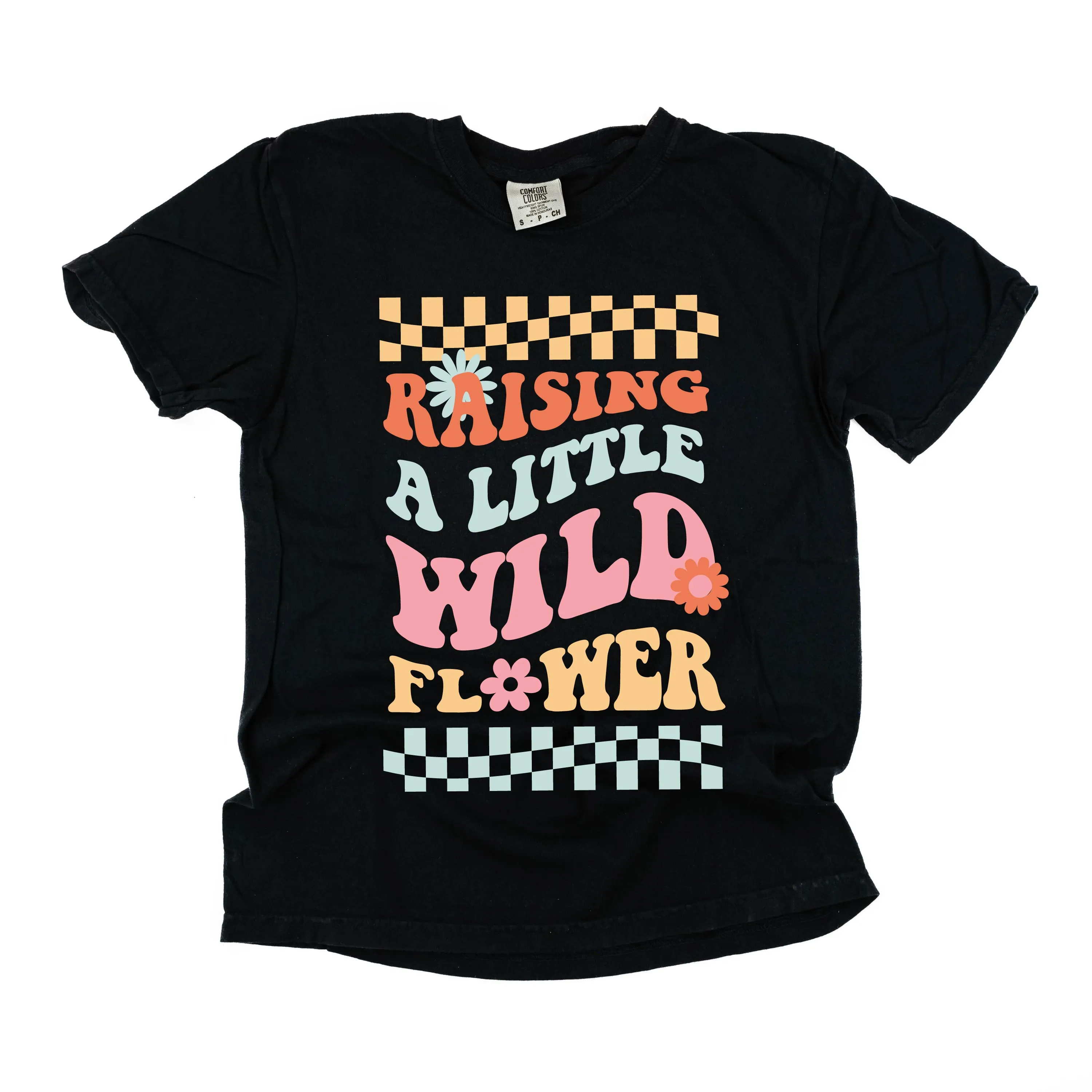 THE RETRO EDIT - Raising a Little Wildflower (Singular) - SHORT SLEEVE COMFORT COLORS TEE