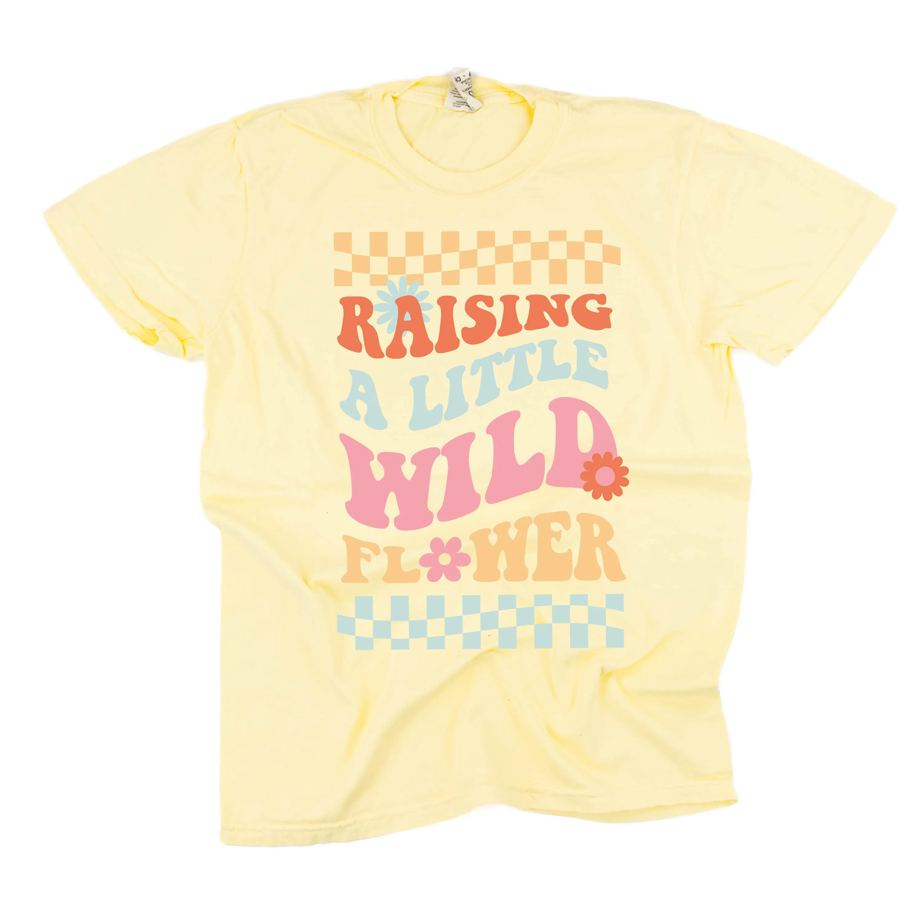 THE RETRO EDIT - Raising a Little Wildflower (Singular) - SHORT SLEEVE COMFORT COLORS TEE