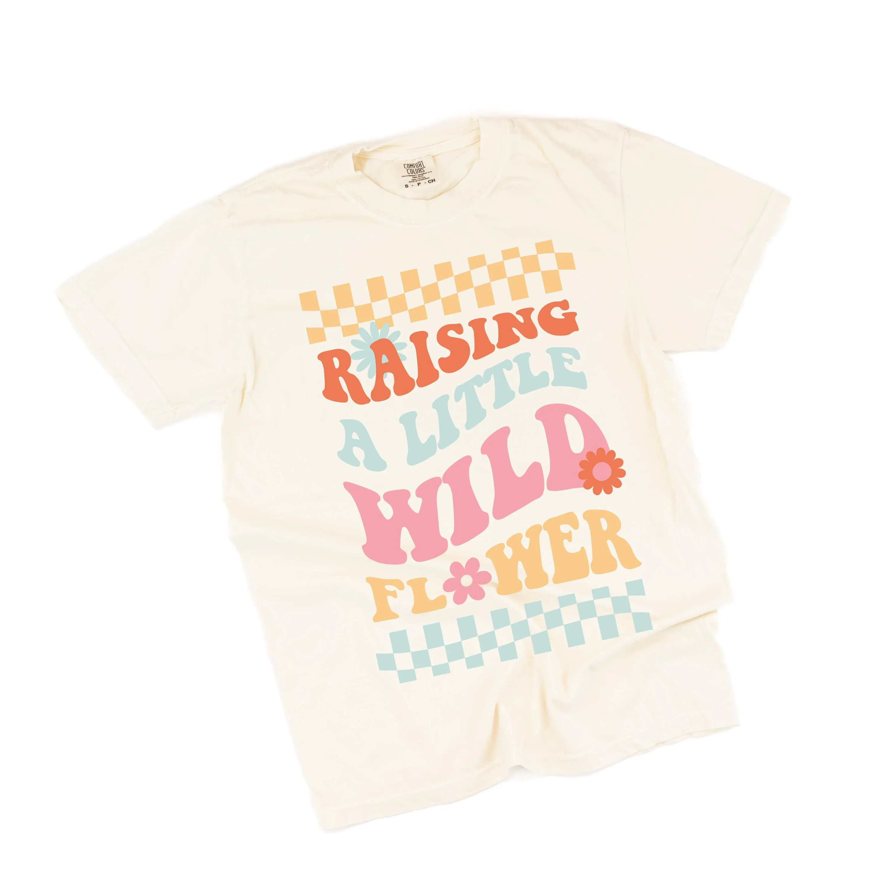 THE RETRO EDIT - Raising a Little Wildflower (Singular) - SHORT SLEEVE COMFORT COLORS TEE