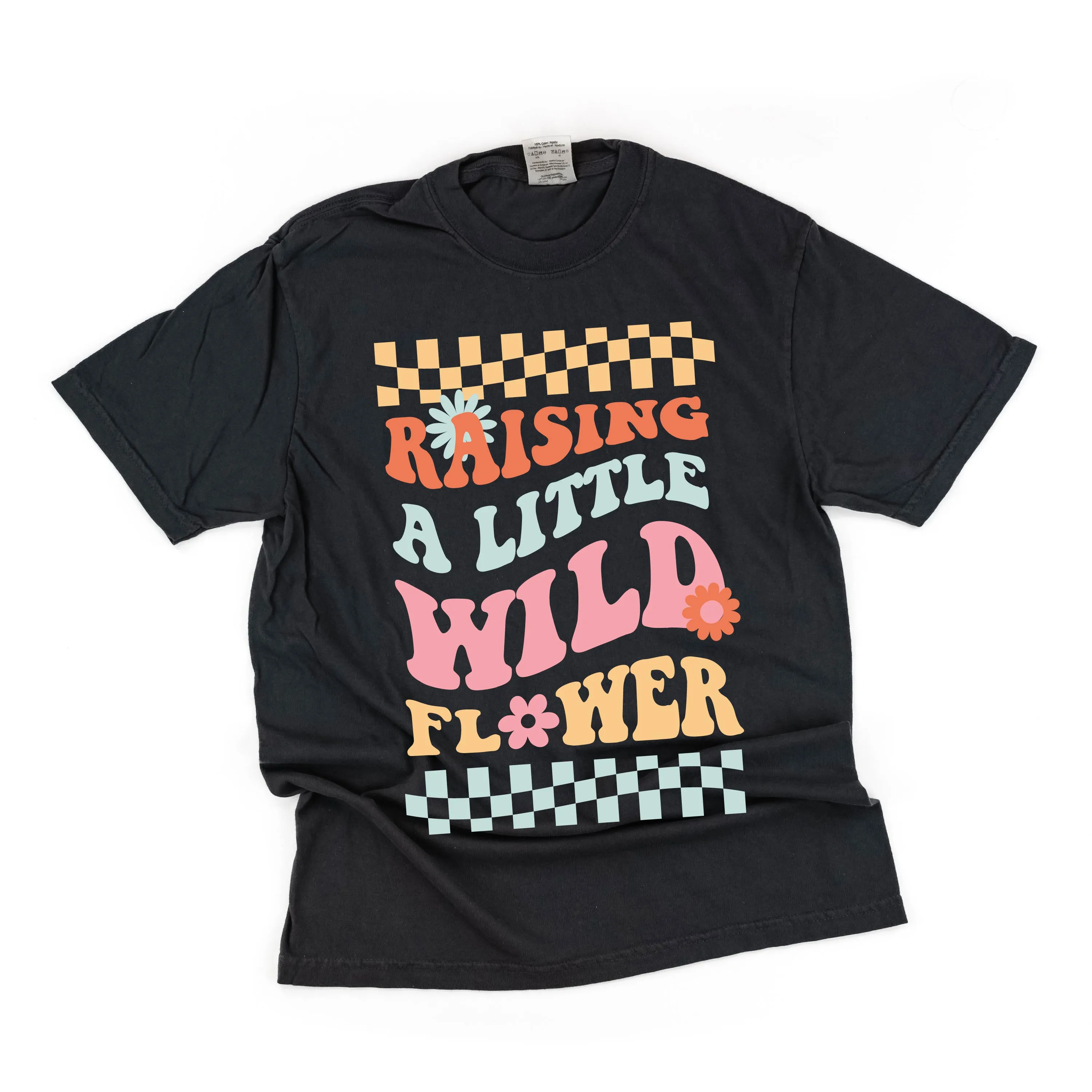 THE RETRO EDIT - Raising a Little Wildflower (Singular) - SHORT SLEEVE COMFORT COLORS TEE