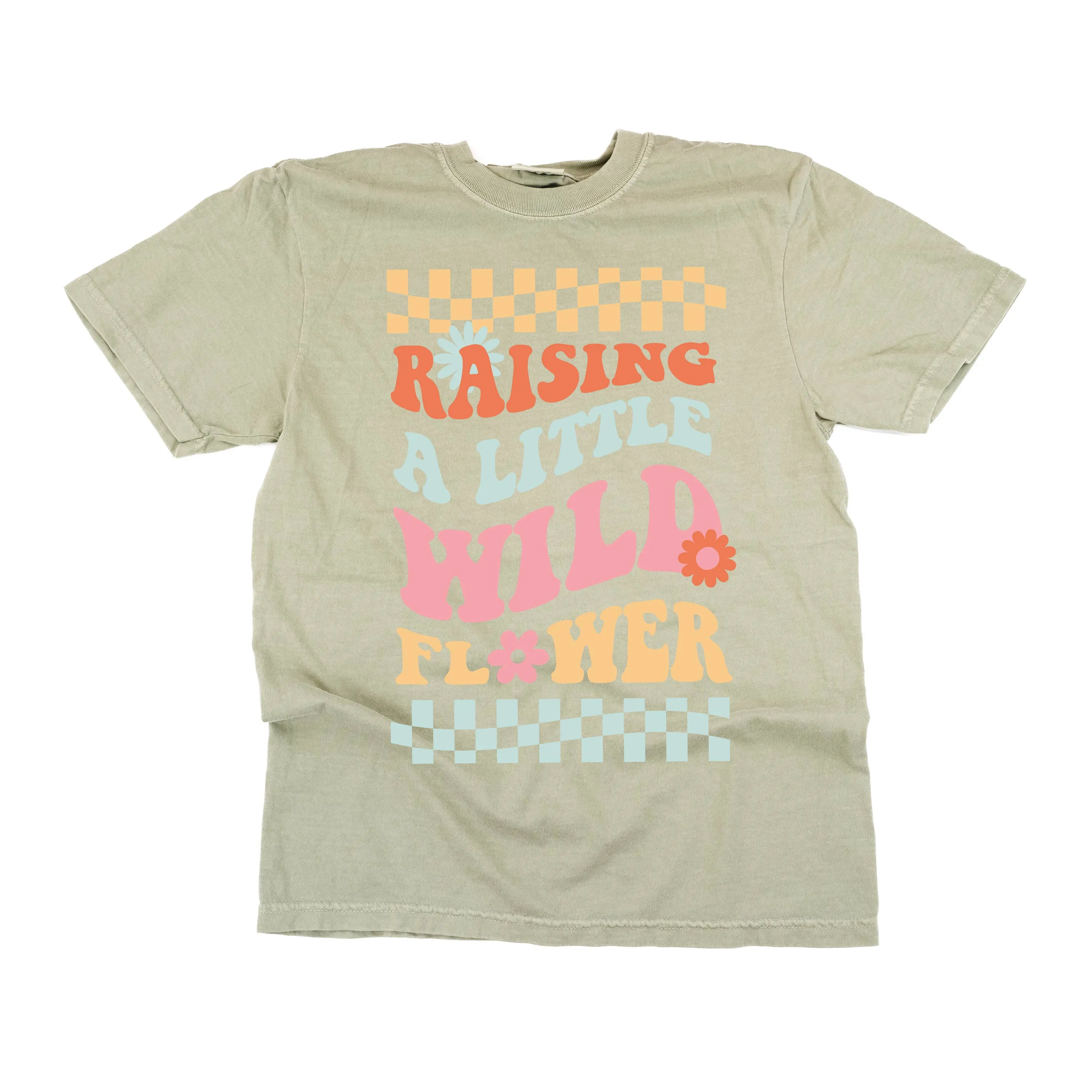 THE RETRO EDIT - Raising a Little Wildflower (Singular) - SHORT SLEEVE COMFORT COLORS TEE